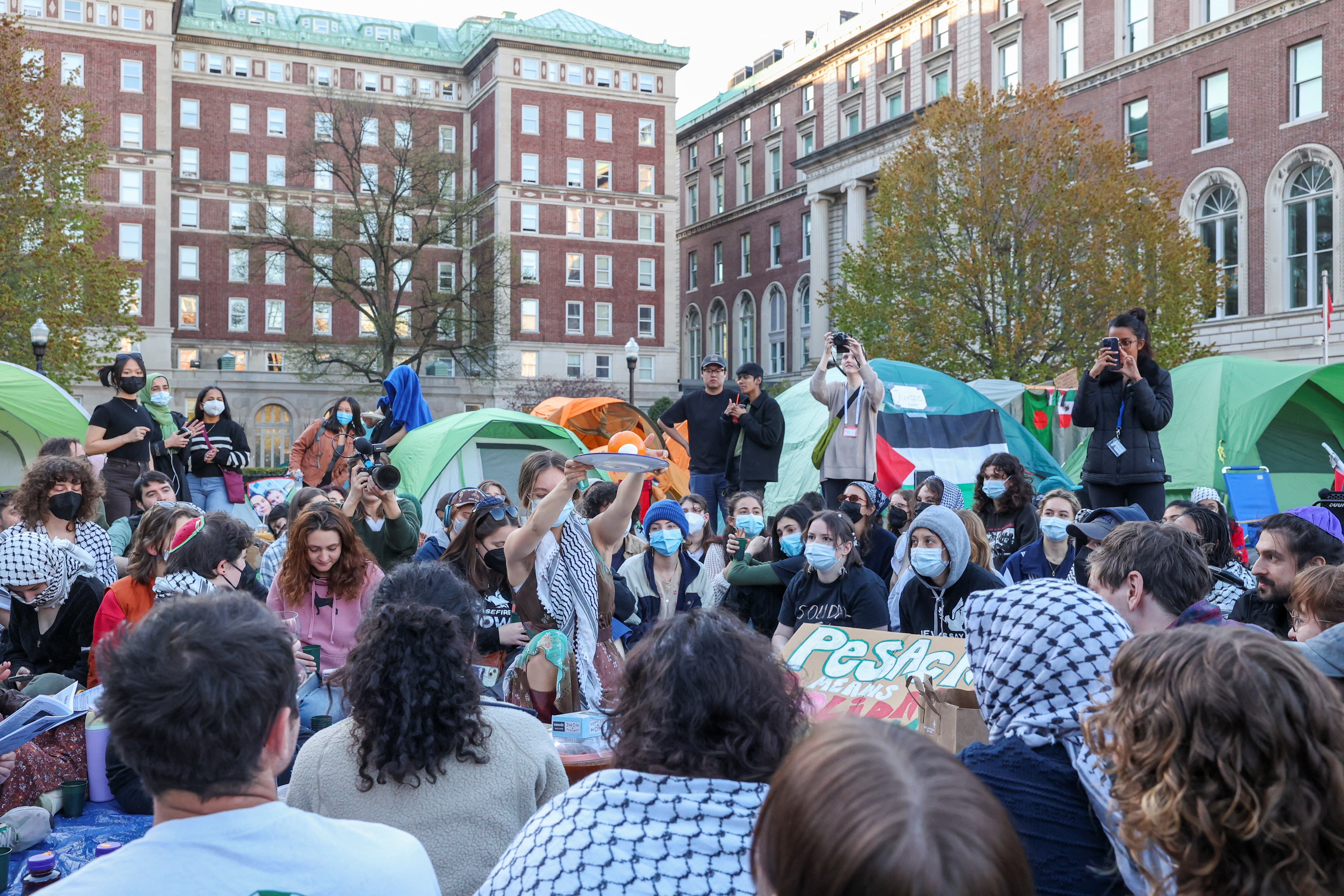 image Pro-Palestinian protesters arrested at Yale, NYU; Columbia cancels in-person classes