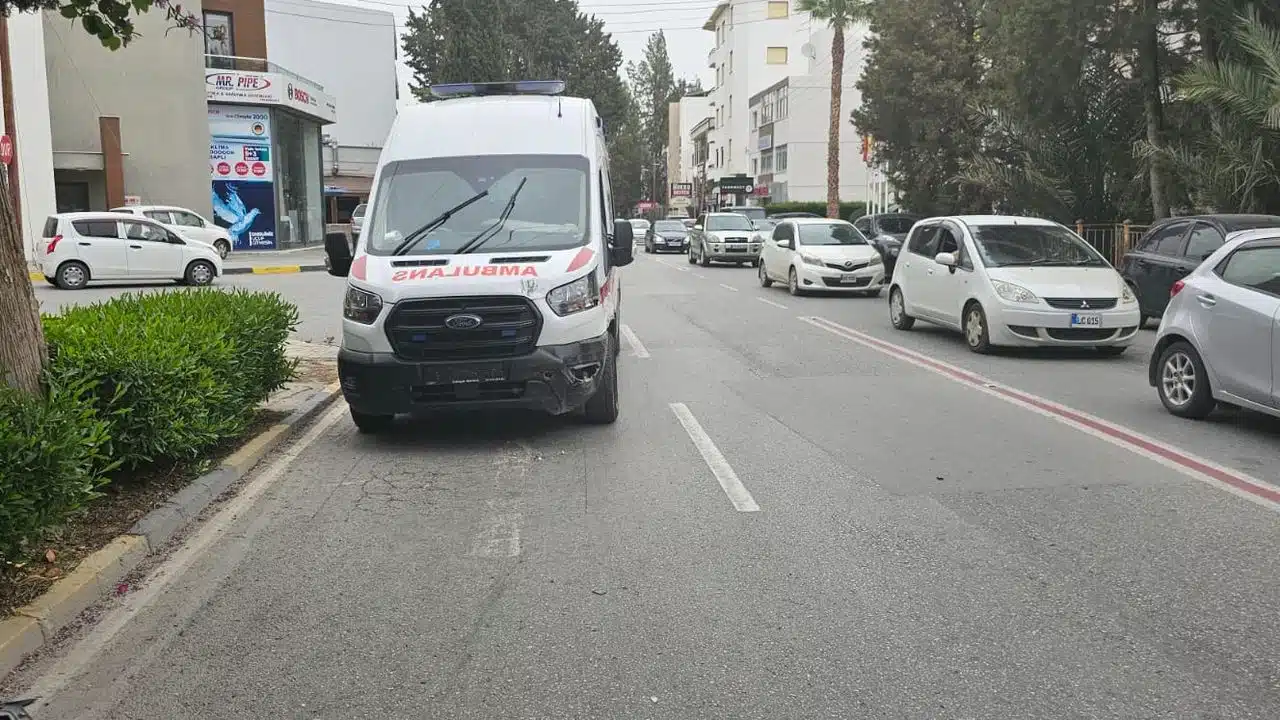 image Ambulance crashes into two cars