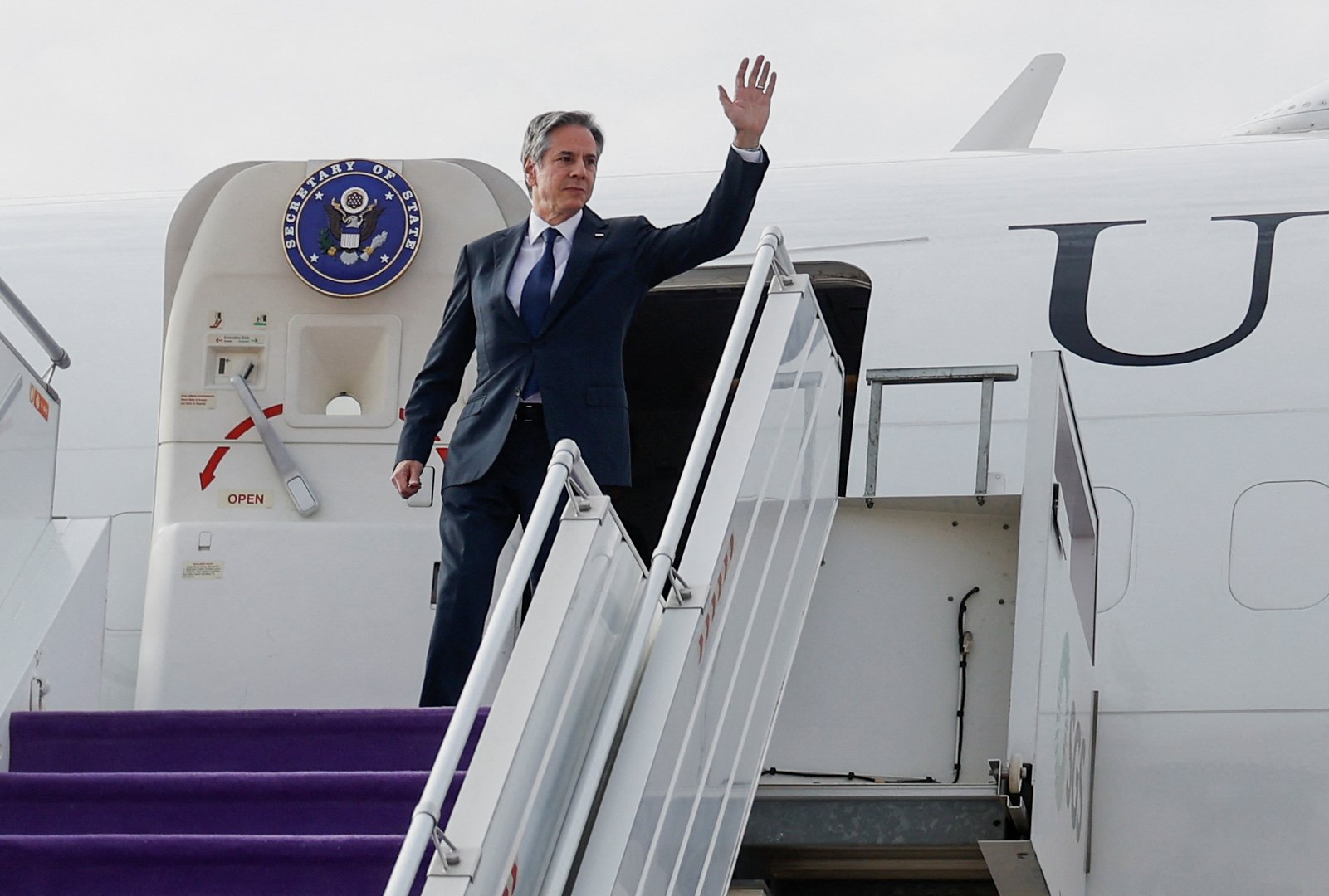image Blinken arrives in Saudi Arabia to discuss Israel normalisation, post-war Gaza