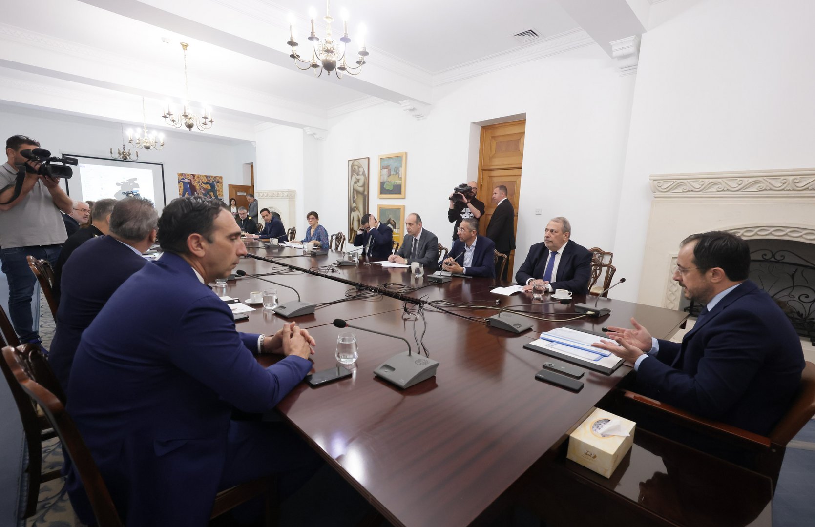 image Snap National Security Council meeting called as Iran launches drones at Israel