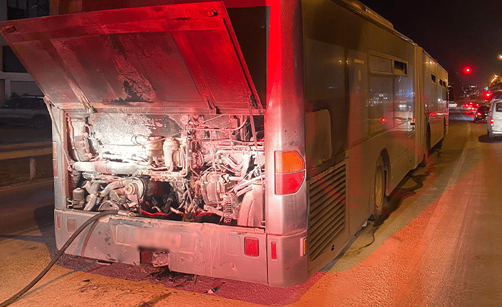 image No one injured in university bus fire