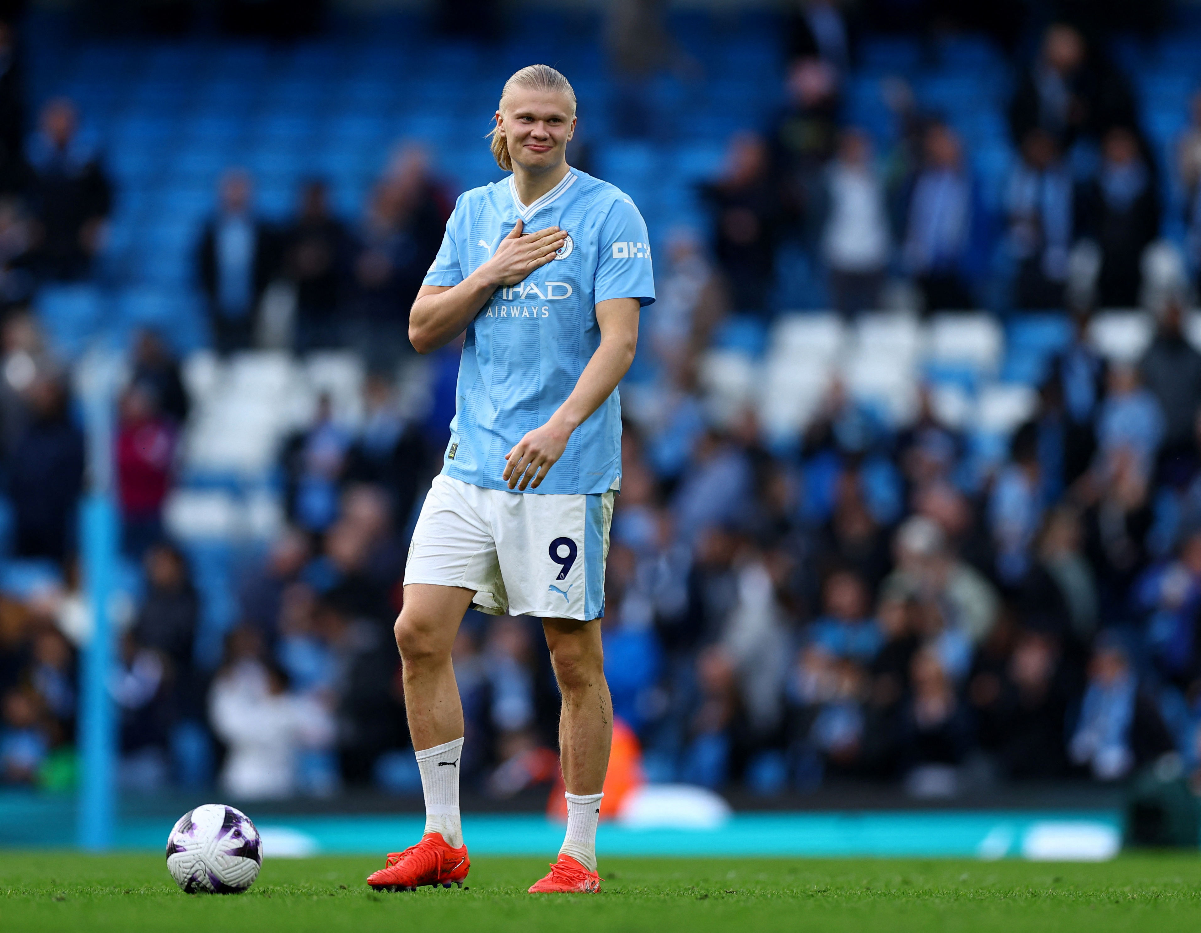 image Haaland nets four as City rout Wolves 5-1