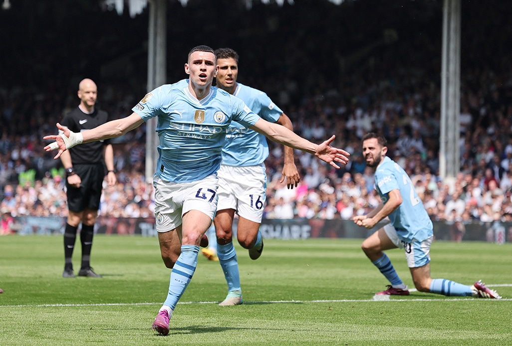 image Man City go top after thrashing Fulham