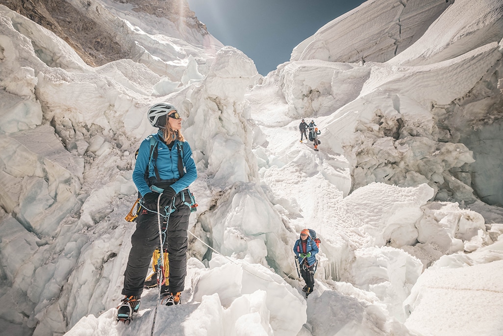 image Dual world records marked on Mount Everest
