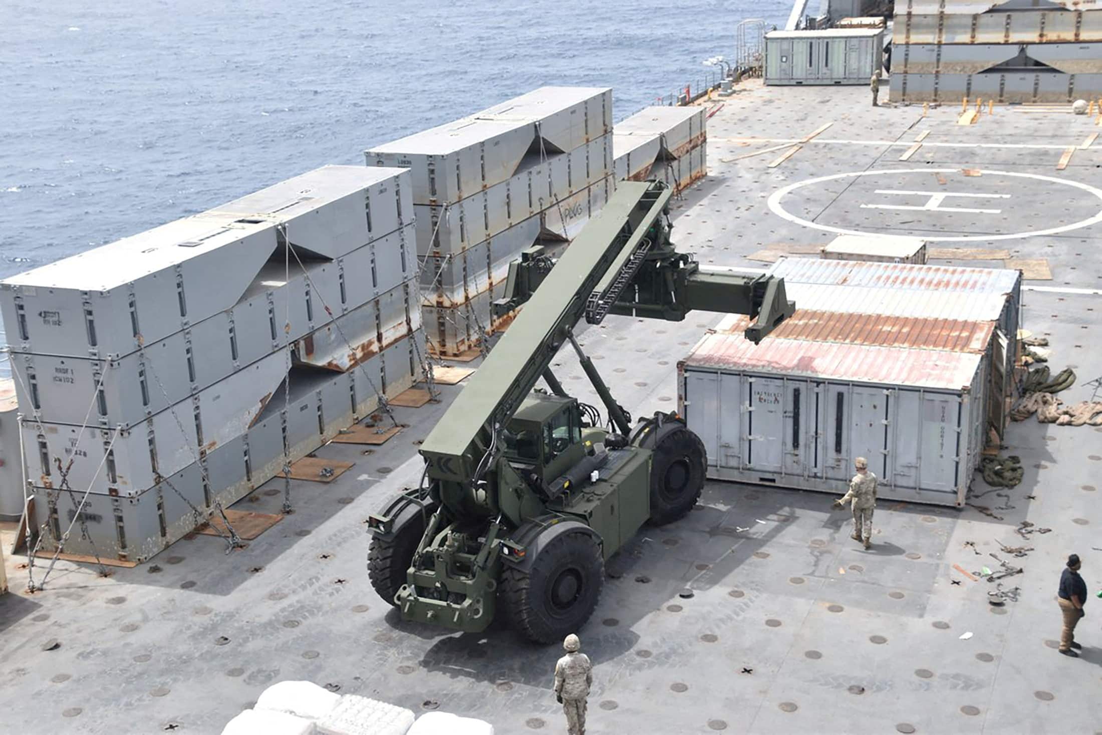 image US aid pier for Gaza floats into wartime reality
