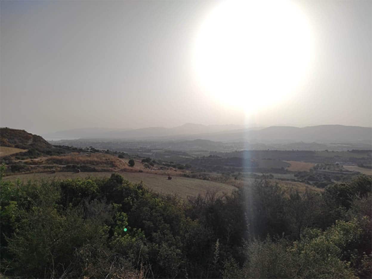 image Today’s weather: Hot with high clouds