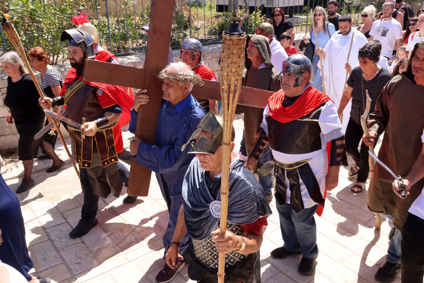 image Kathikas village hosts traditional Jesus walk re-enactment