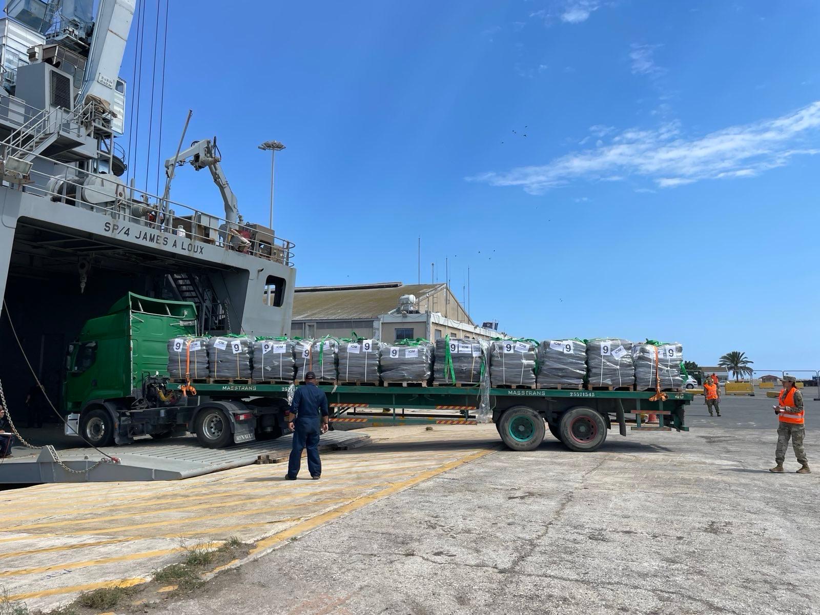 image Larnaca still loading Gaza aid despite snapped jetty and Kition fracas