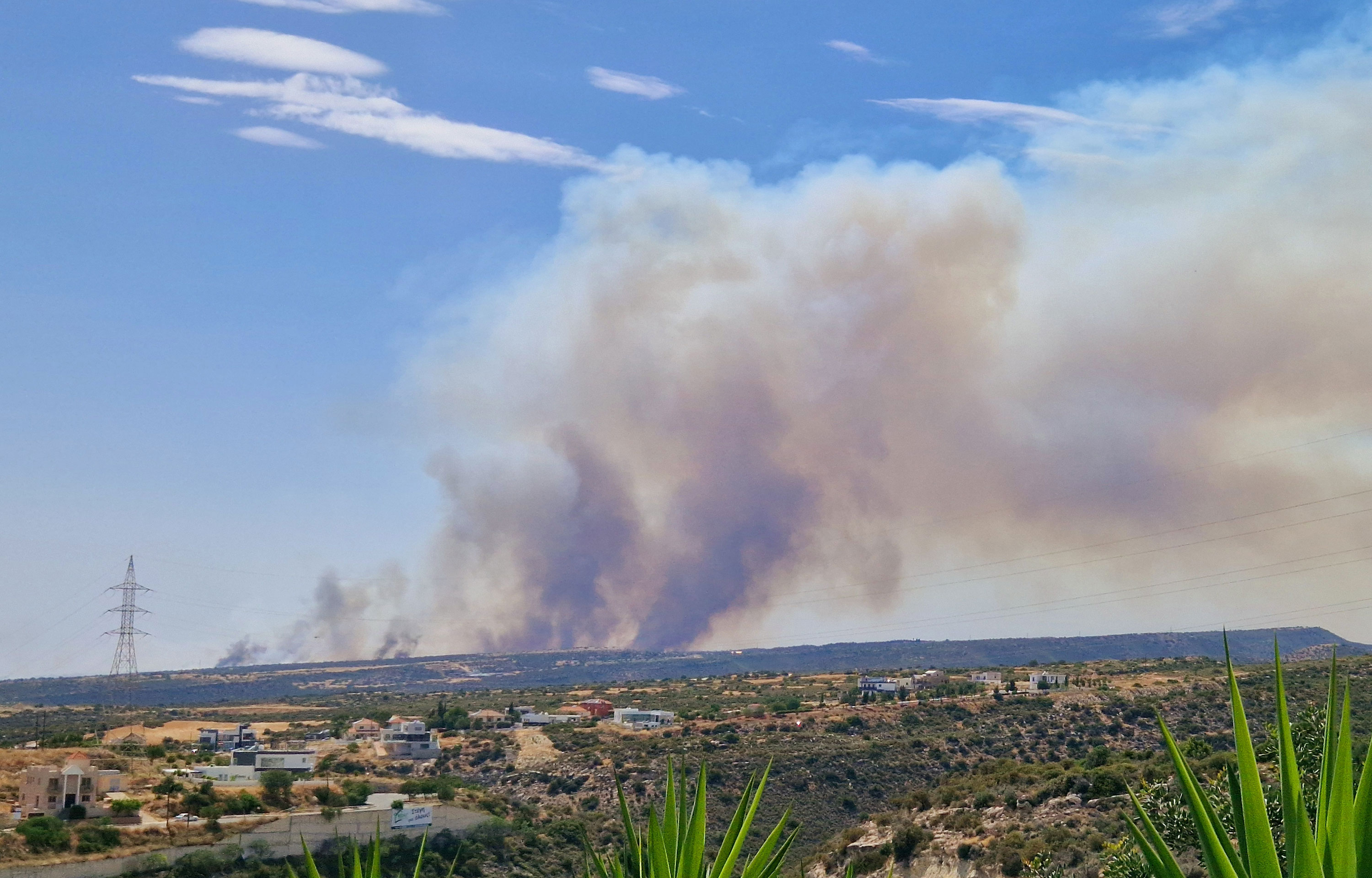 image Efforts continue to battle Limassol fire