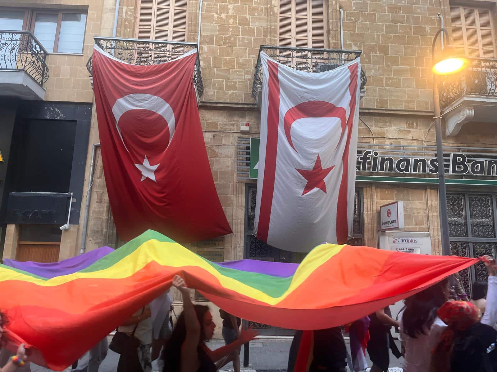 rainbow flag and other flags