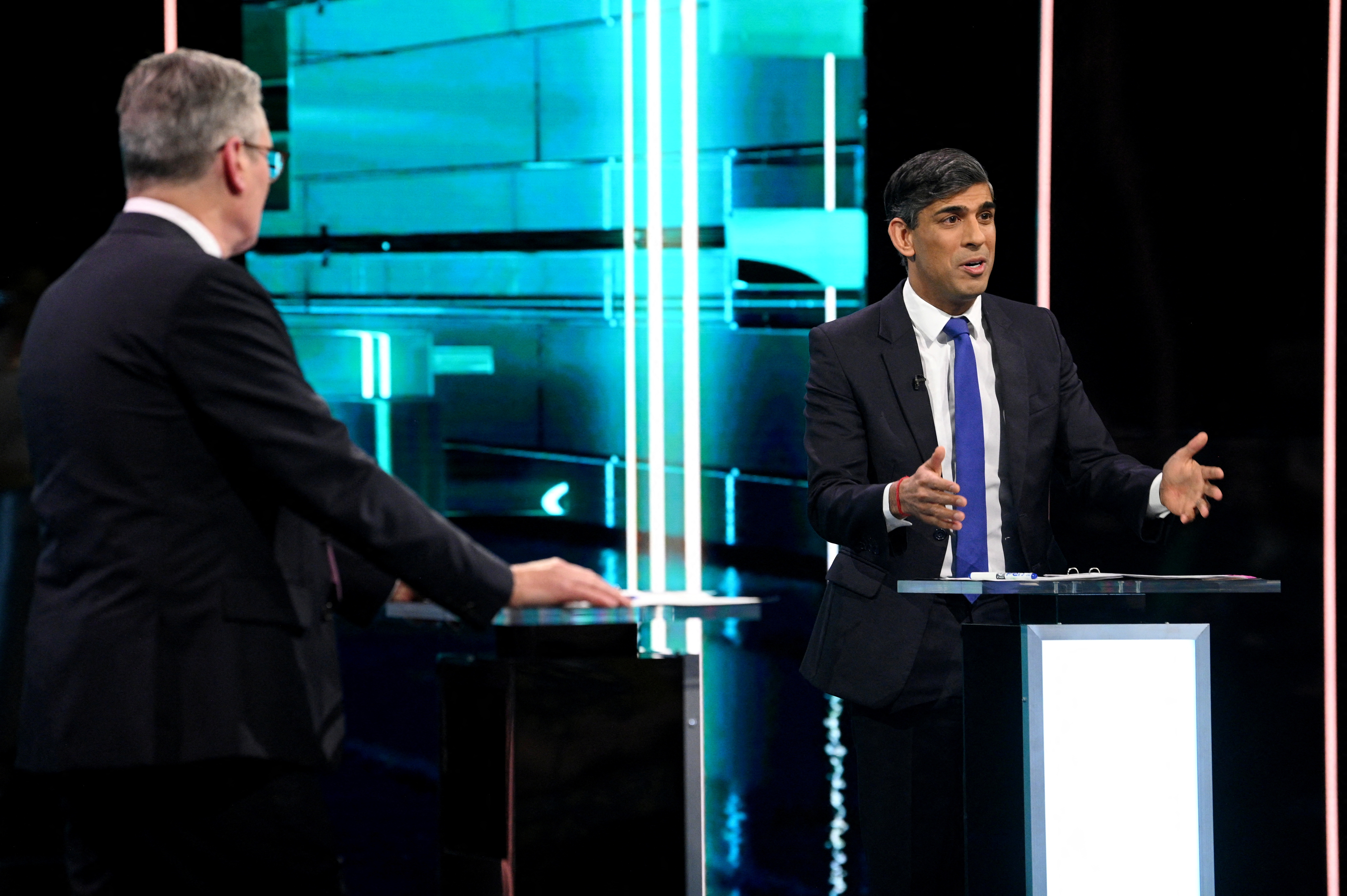 image In heated debate, Sunak, Starmer lock horns on the economy