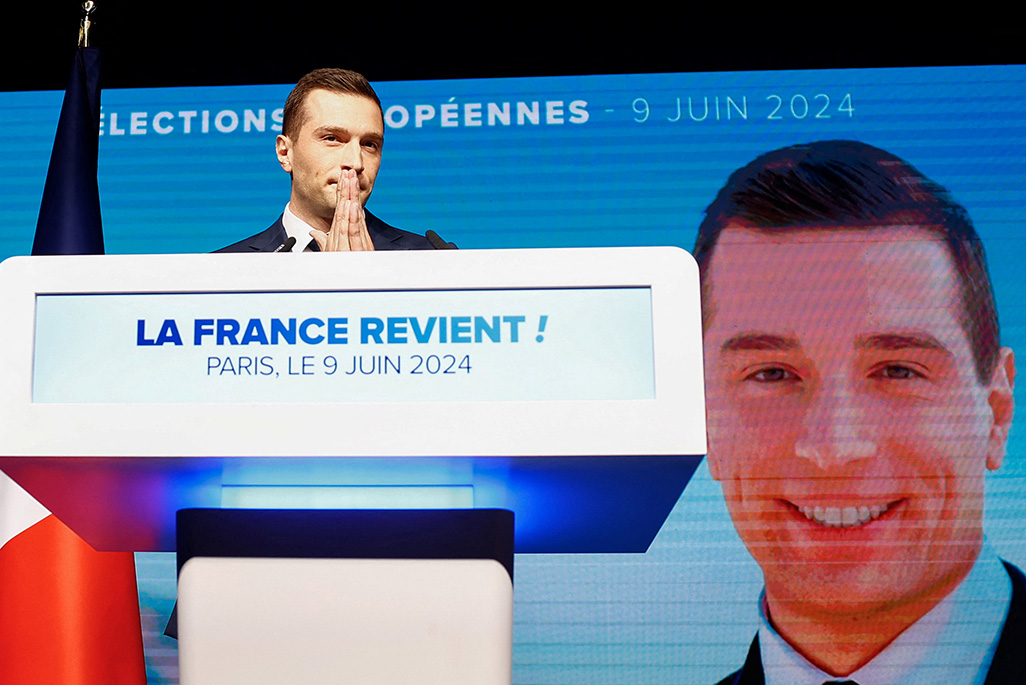 cover Far-right leader Bardella says he needs absolute majority to govern France effectively