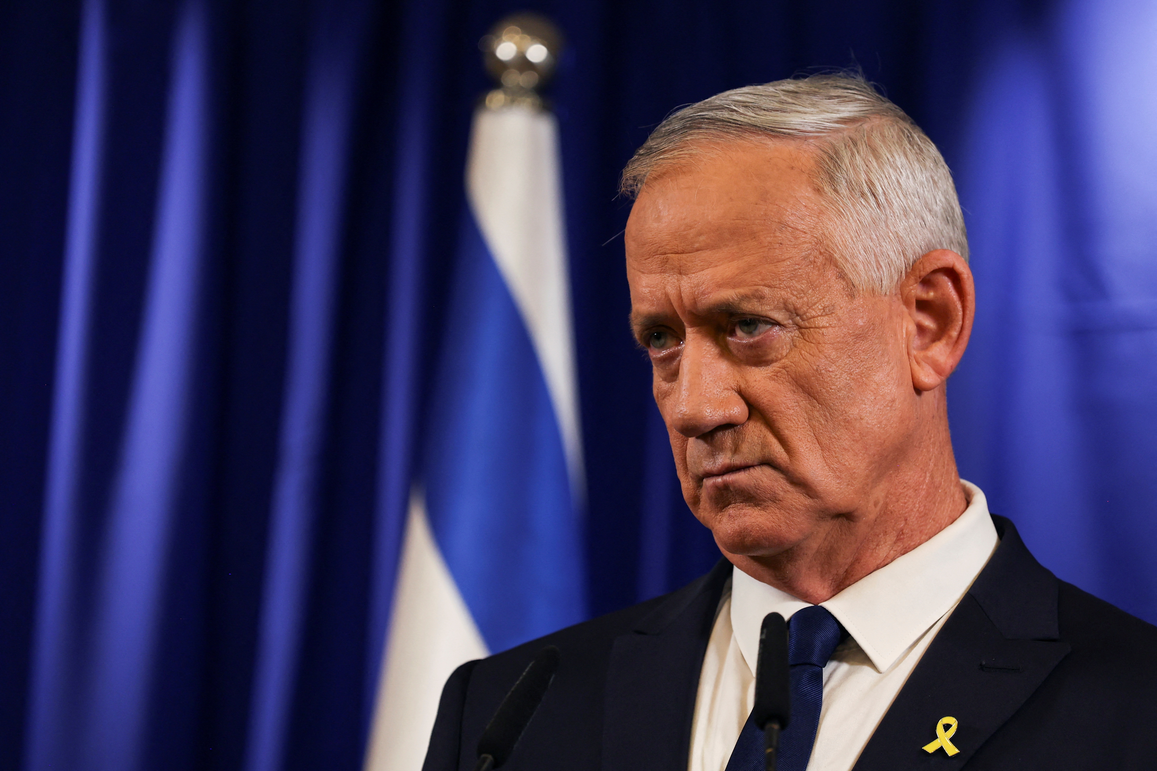 image Israeli centrist minister Gantz quits Netanyahu government