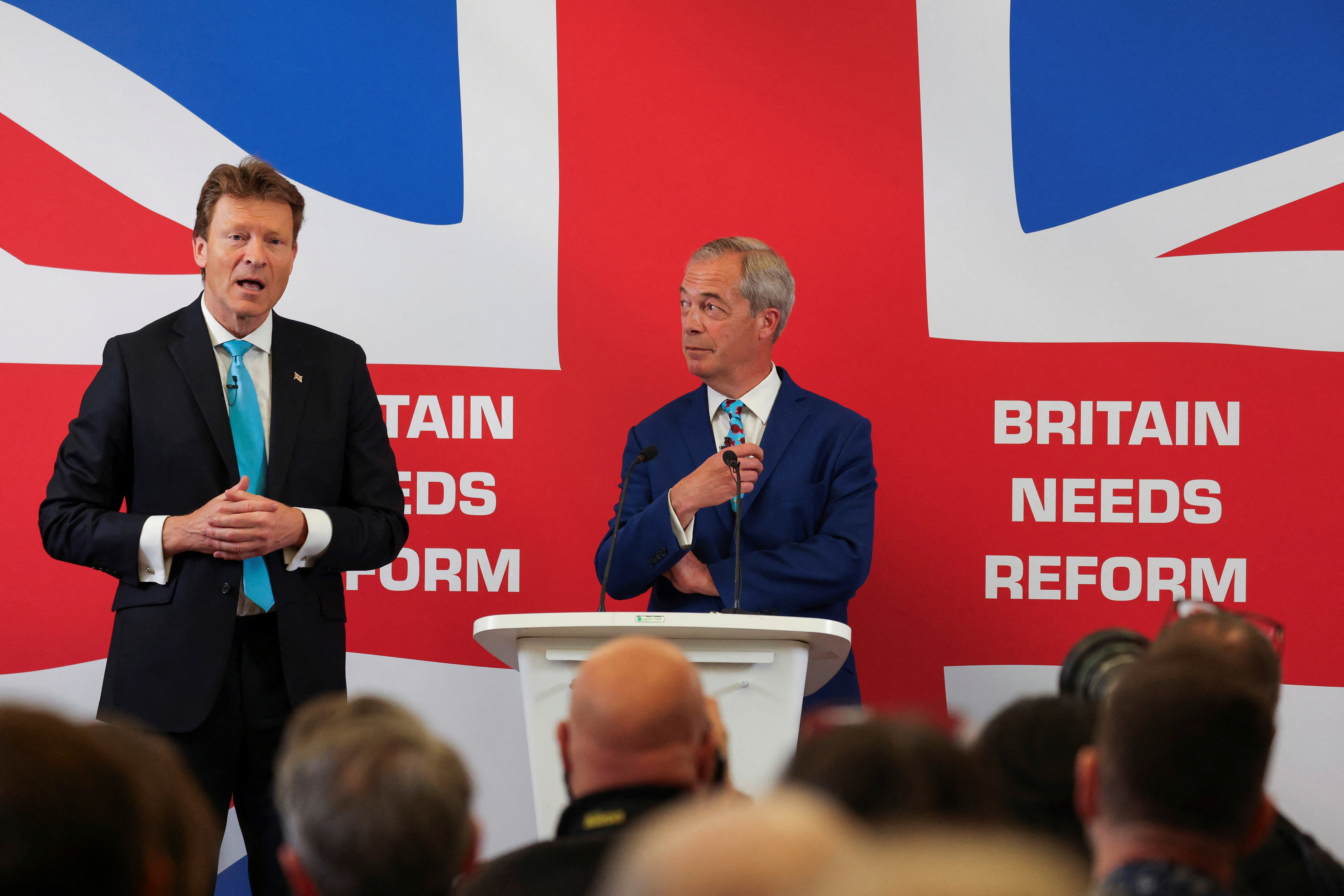 image Reform UK overtakes PM Sunak&#8217;s Conservatives in opinion poll