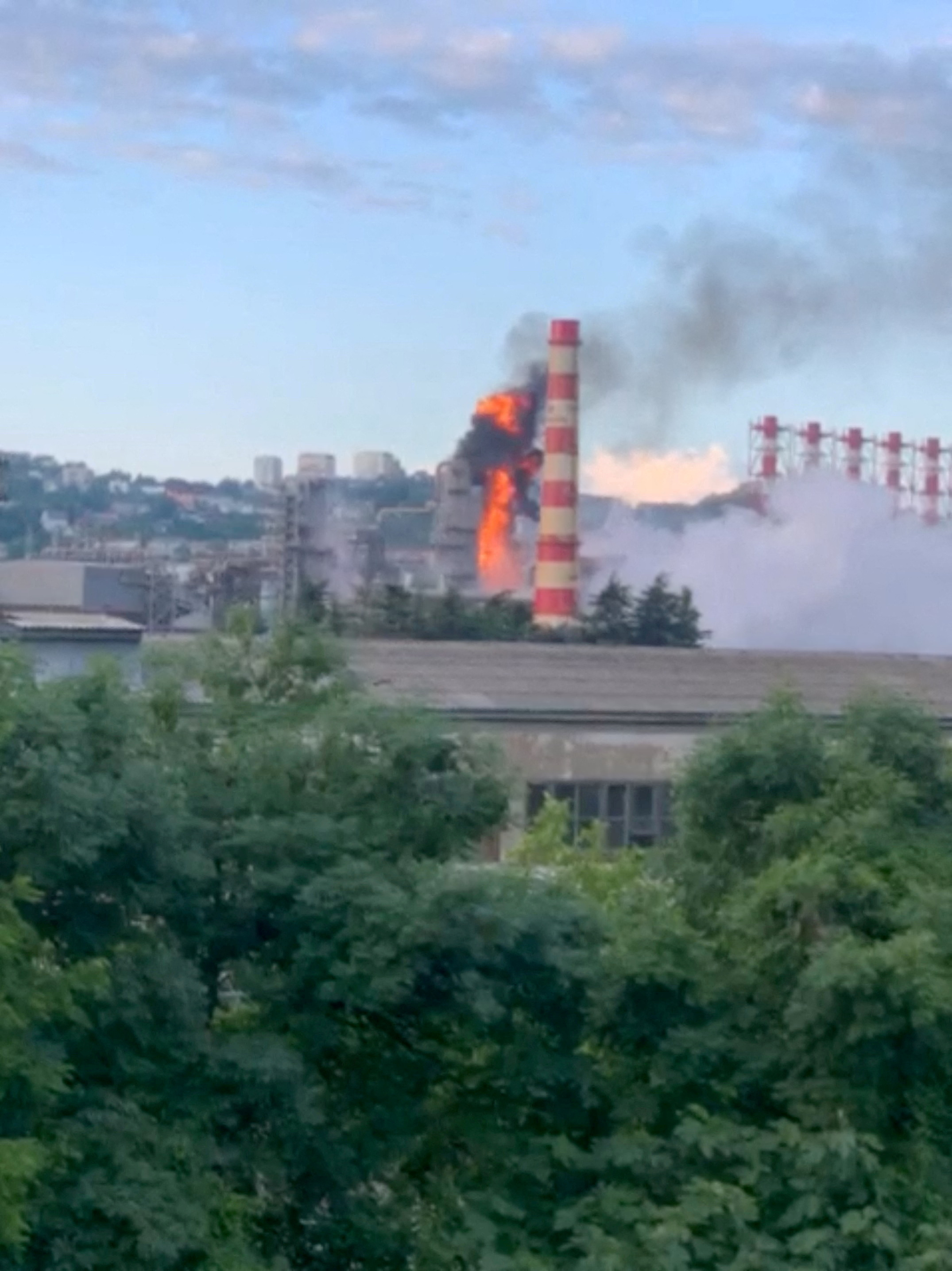 image Drone crashes into Ilsky oil refinery in Russia&#8217;s Krasnodar region