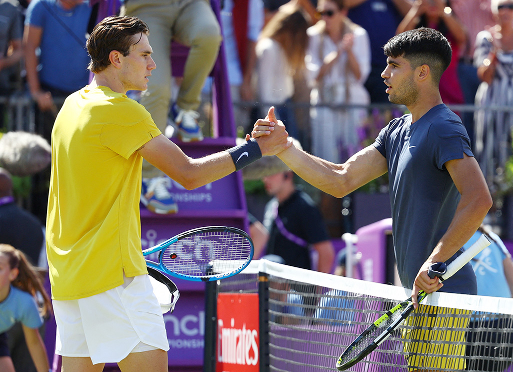 image Alcaraz plans ATP talks over &#8216;new&#8217; shot clock rule after defeat at Queen&#8217;s