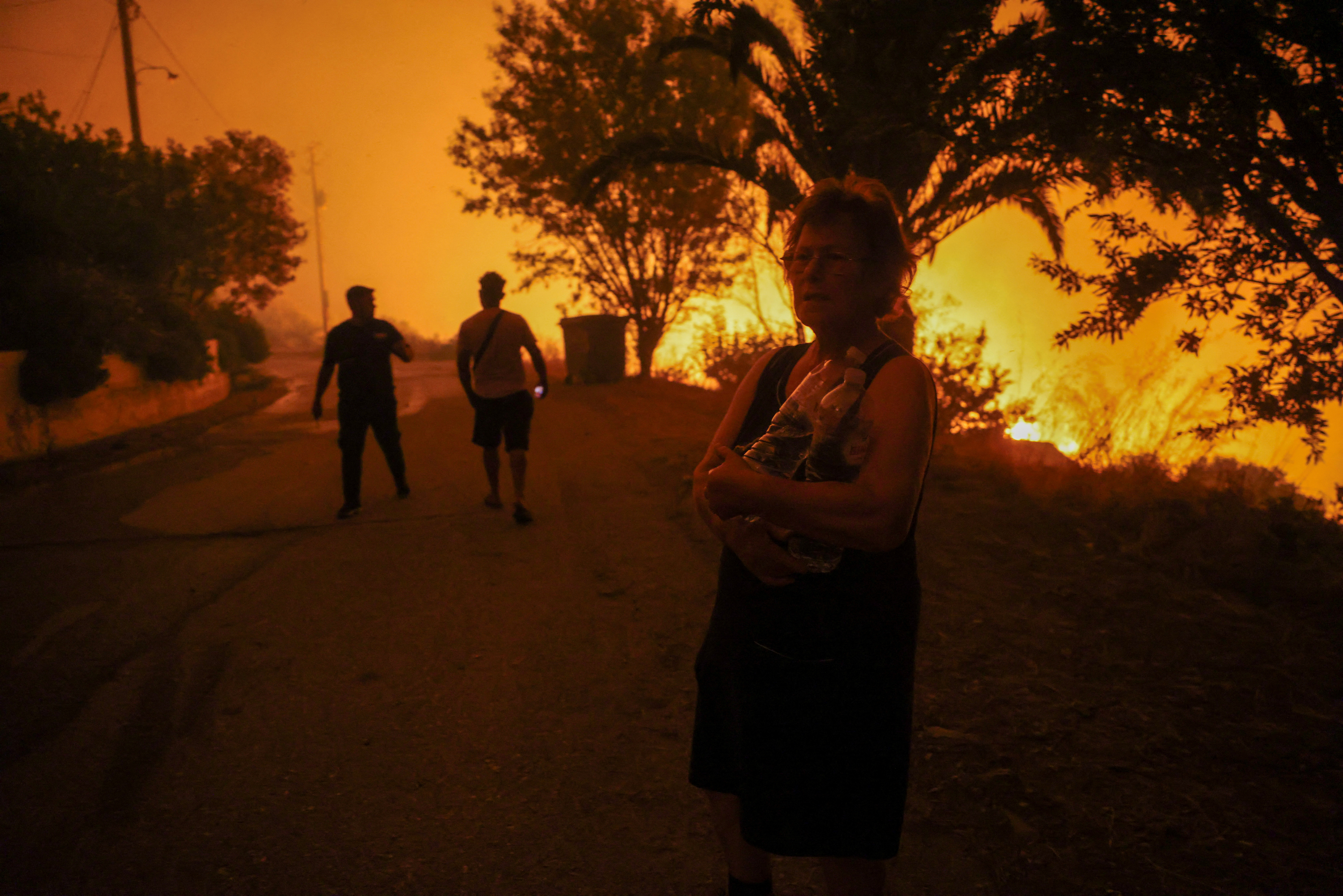 image One dead in Greek wildfires fanned by gale-force winds