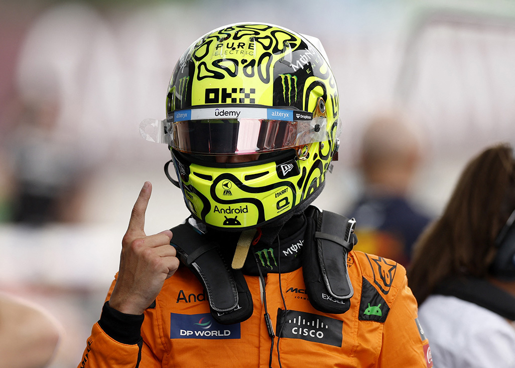 image Norris snatches pole from Verstappen in Spain