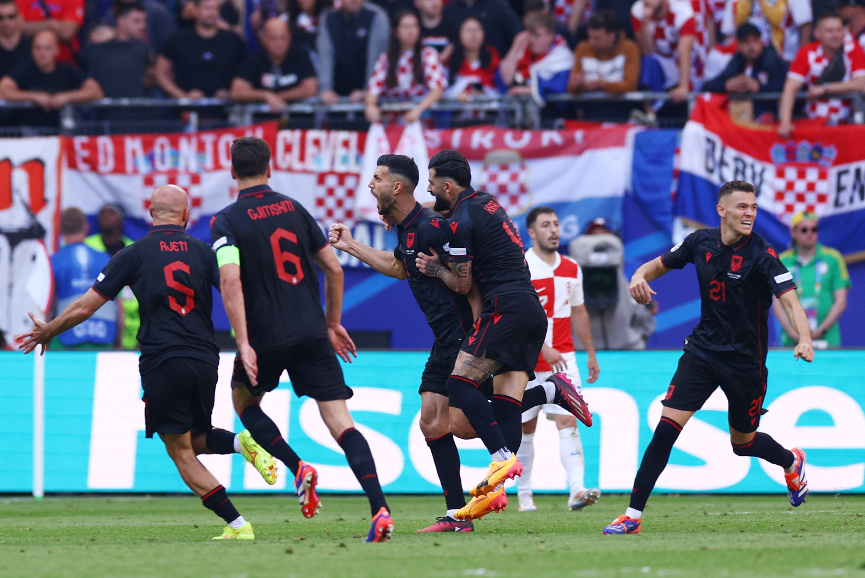 image Croatia and Albania draw 2-2 in thriller