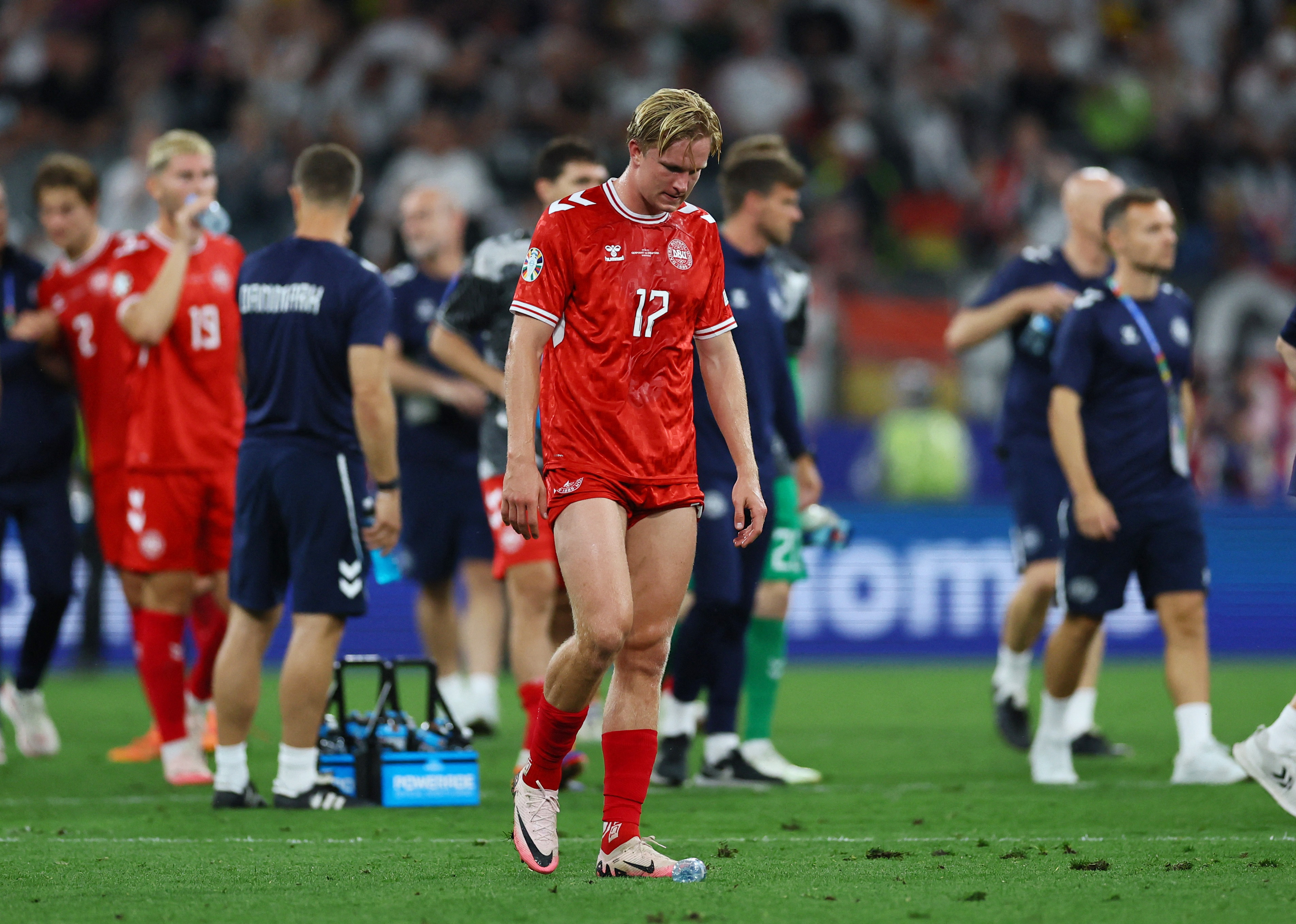 image Goal-shy Danes head home leaving Hjulmand with questions to answer