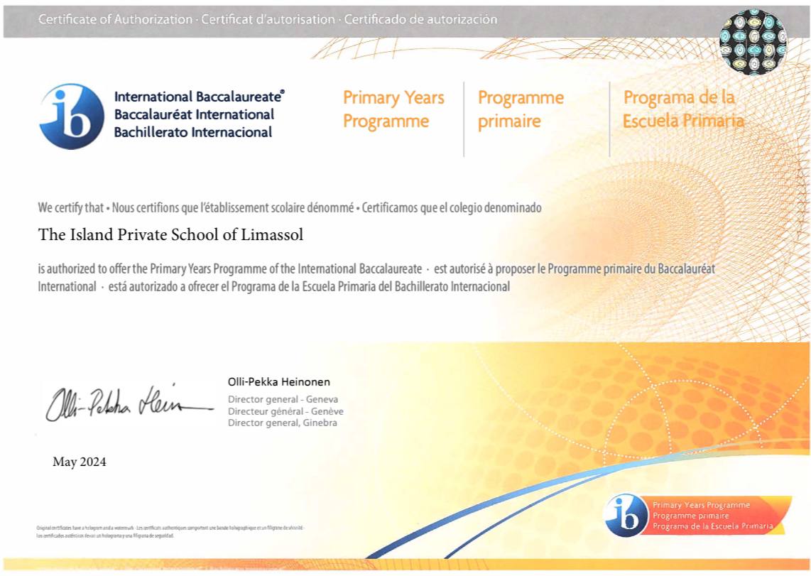 image The Island Private School Achieves Full IB Accreditation: A Milestone in Cypriot Education