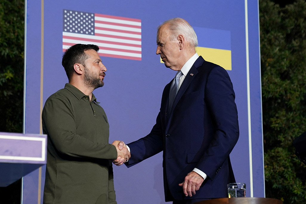 image Biden urges West to sustain Ukraine support as US election looms