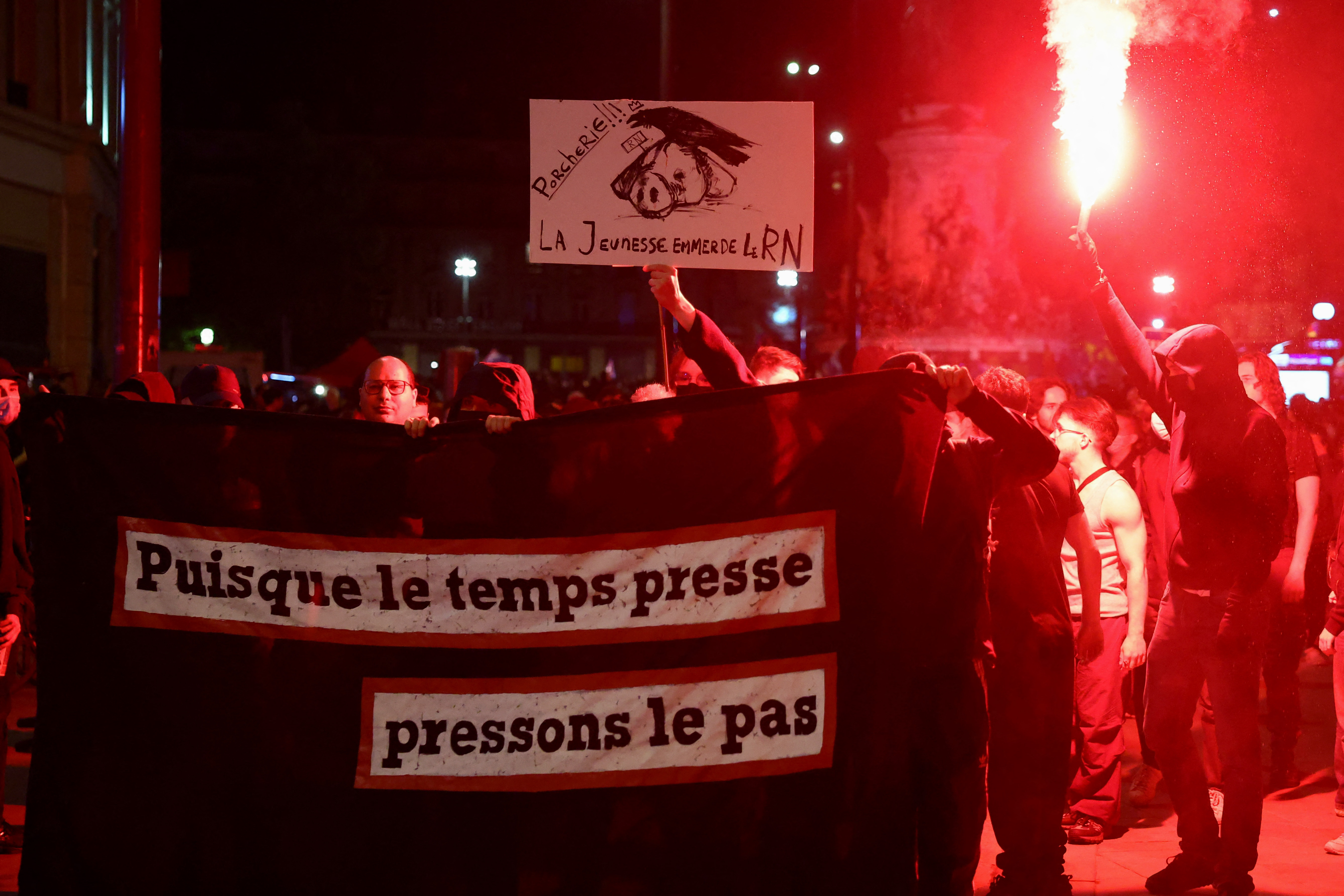 image Historic win for far right in French first-round vote