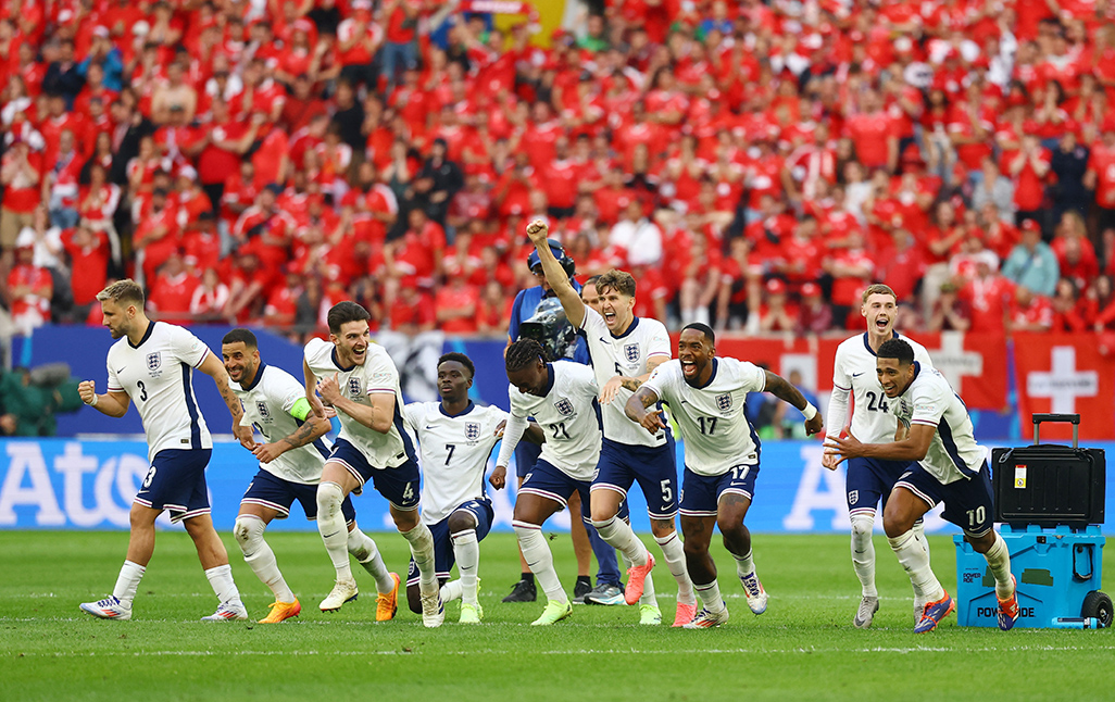 image England beat Switzerland on penalties to reach semis