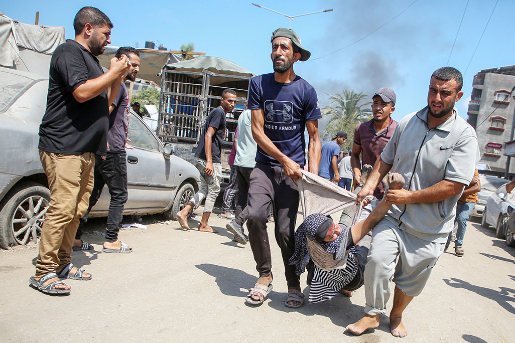 image Israel says Hamas military chief targeted in  strike that killed 71