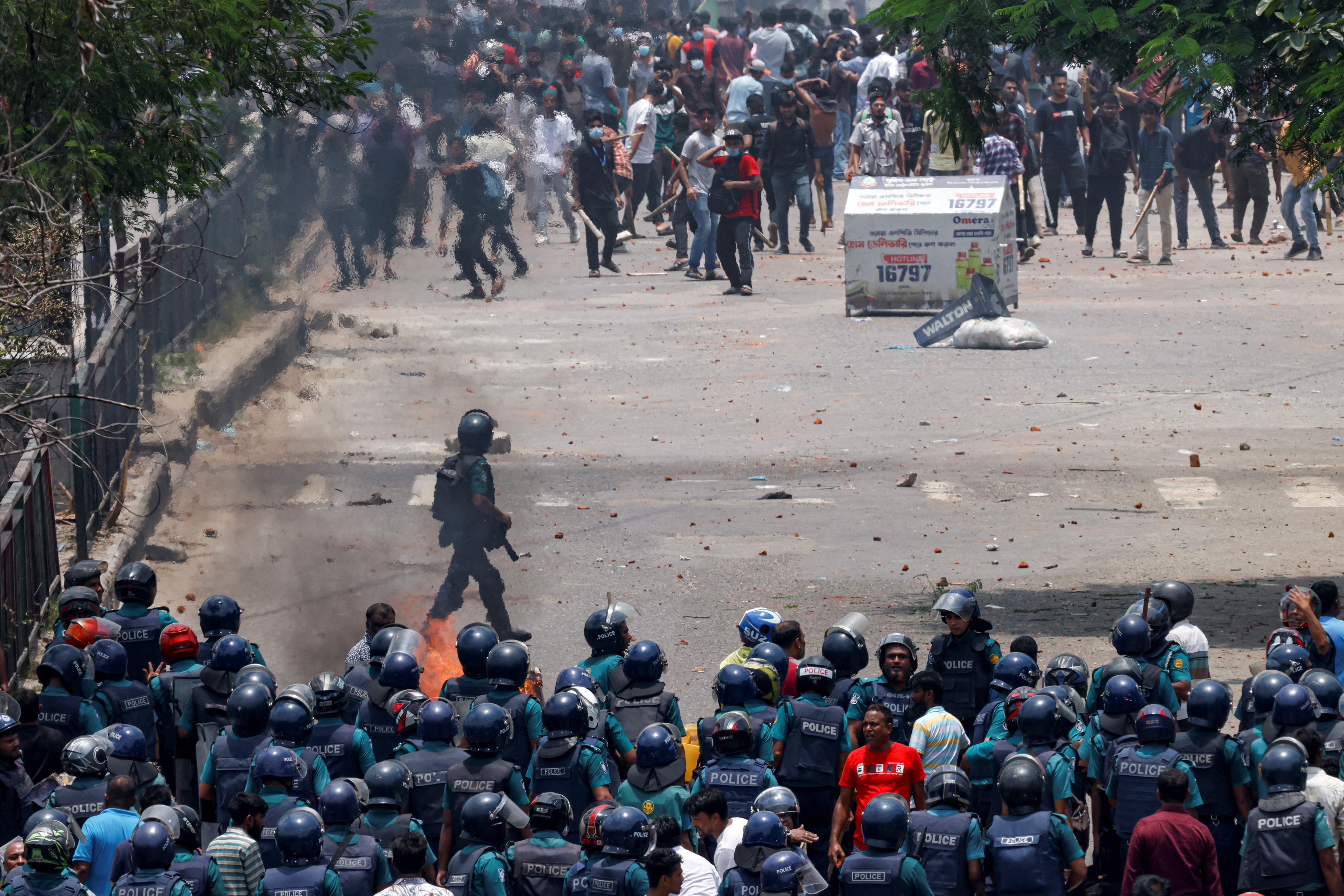 image Thirteen killed in Bangladesh protests over job quotas