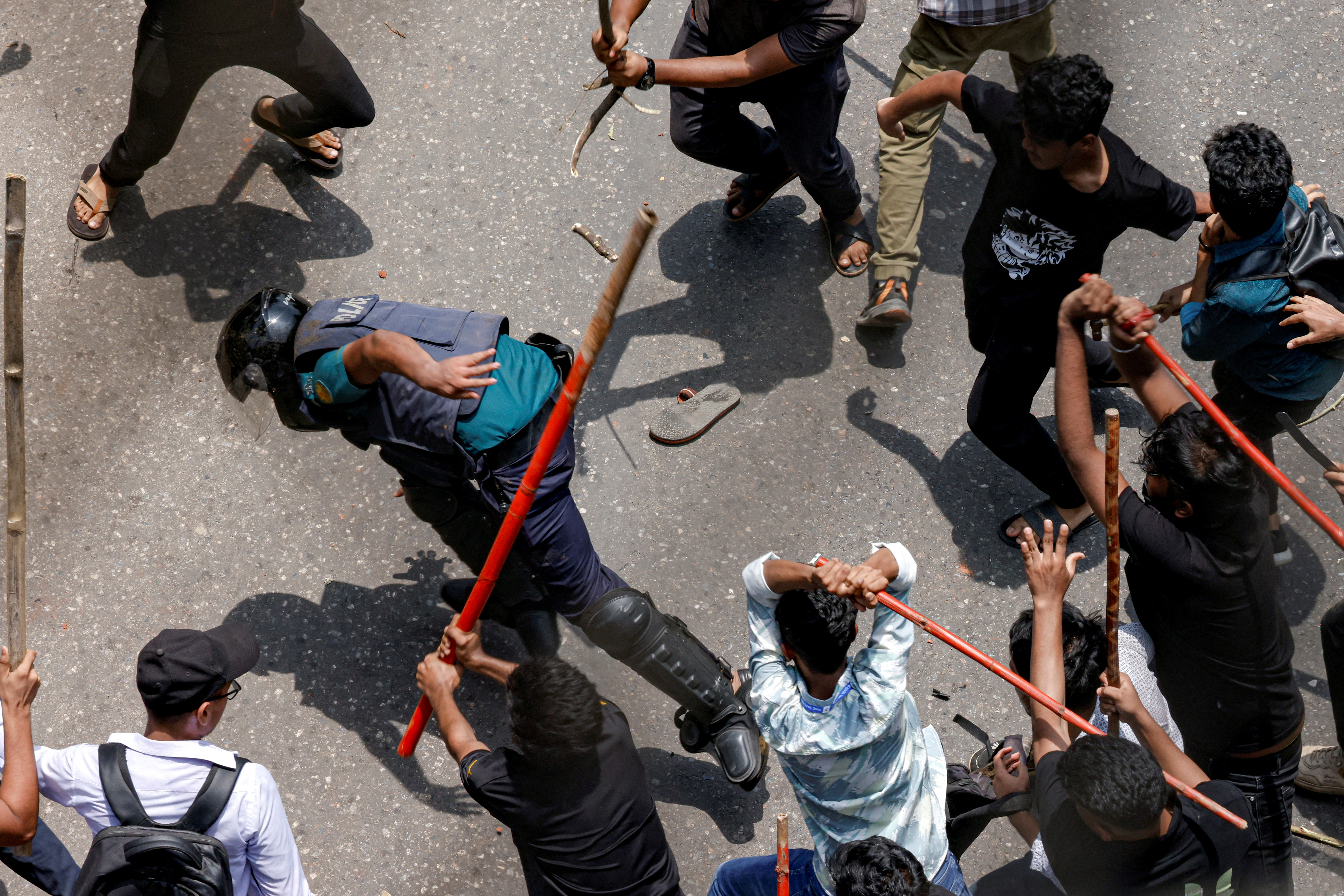 image Bangladesh in chaos: TV news off air, communications widely disrupted as student protests spike