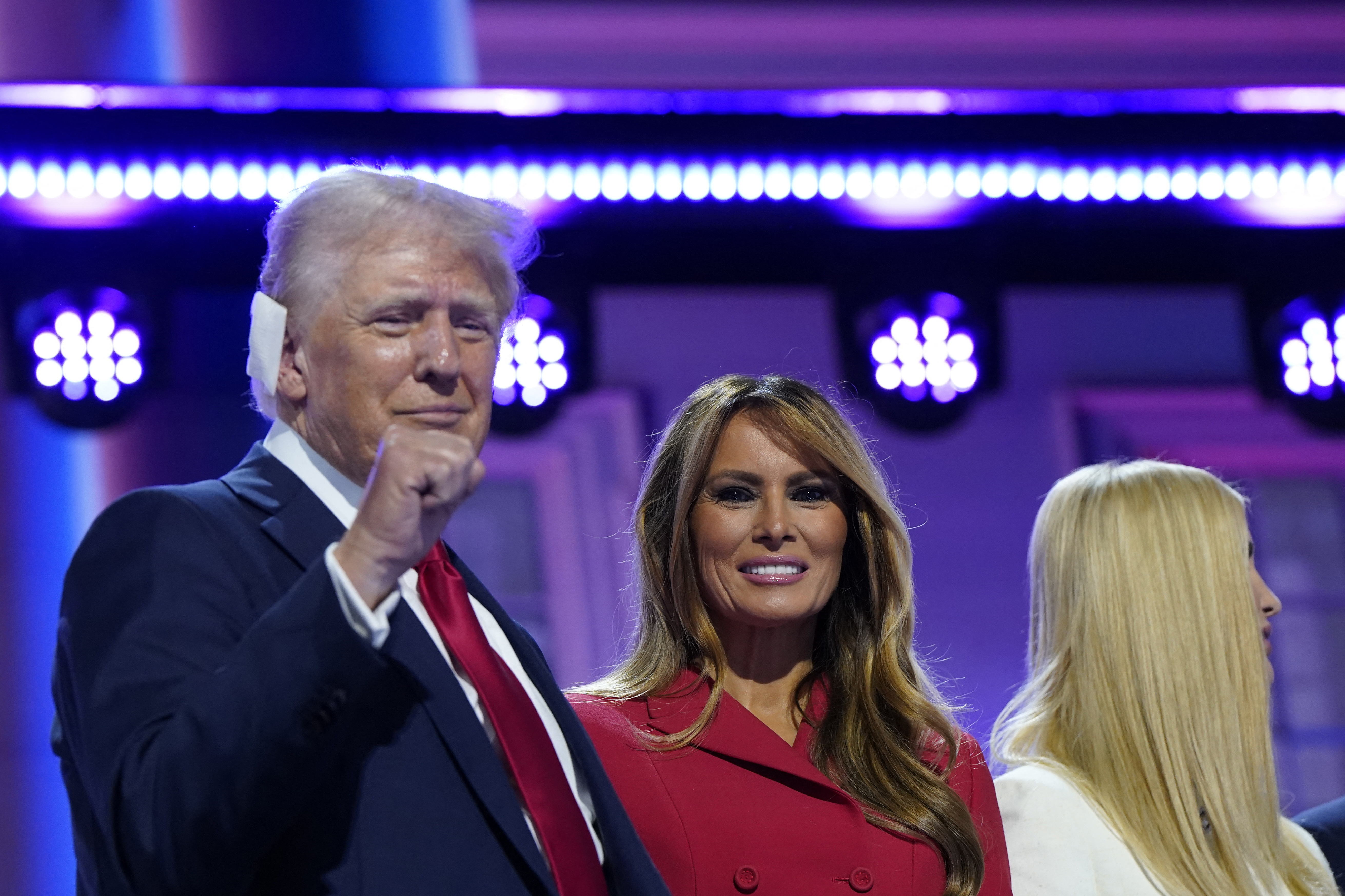 image Trump recounts attempt on his life, then abandons unity theme in marathon convention speech