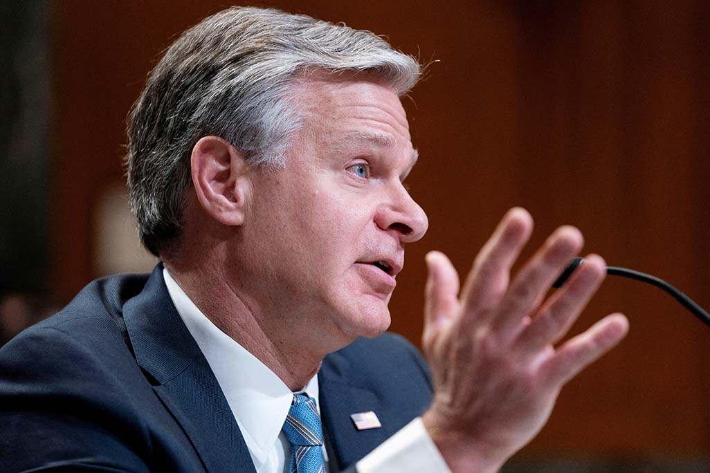 image FBI Director Wray faces his turn in hot seat over Trump shooting