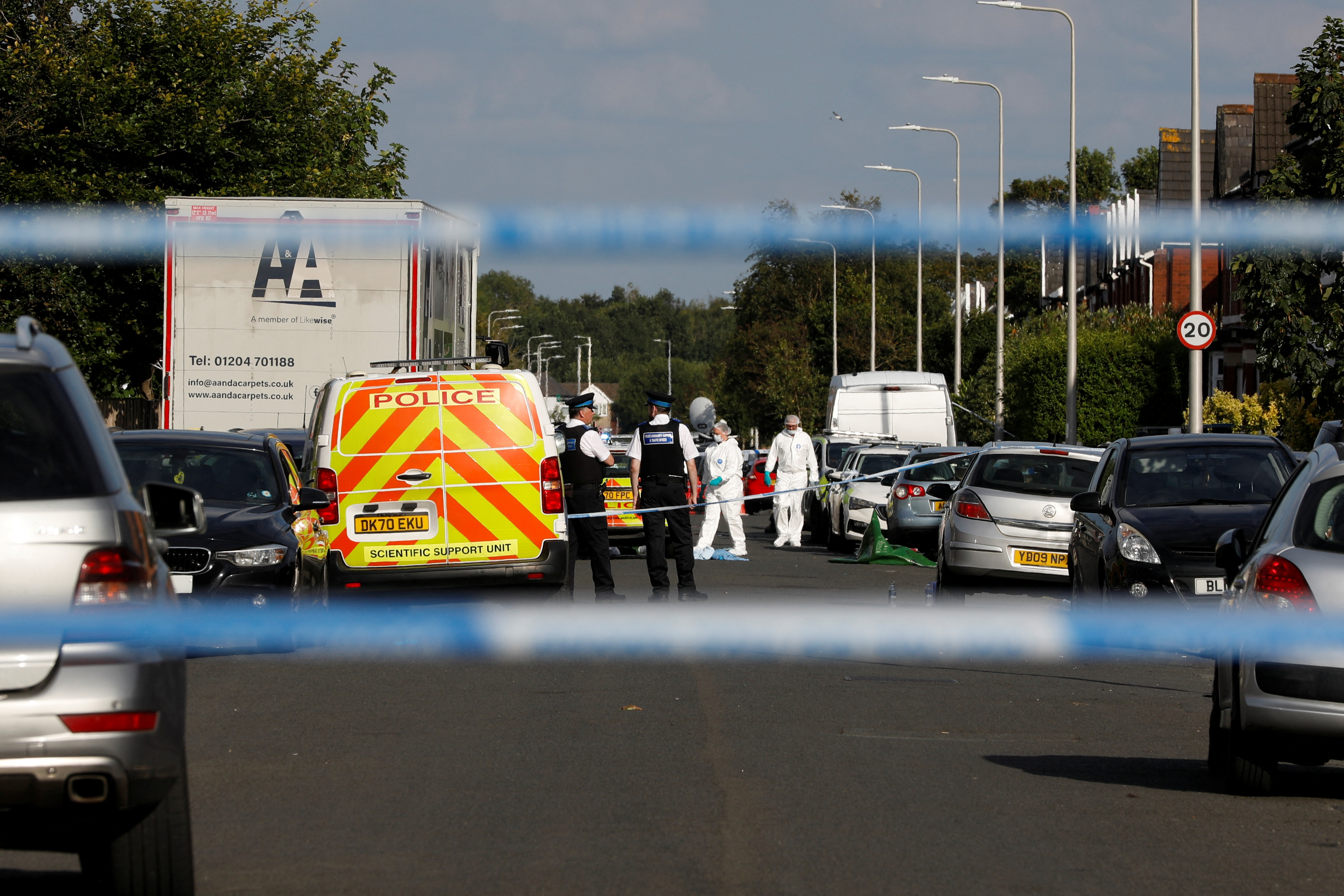 image Two children killed in &#8216;ferocious&#8217; knife attack, UK police say
