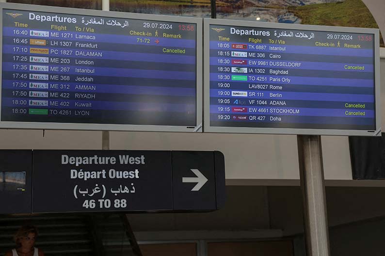 image Govt advises against all travel to Lebanon