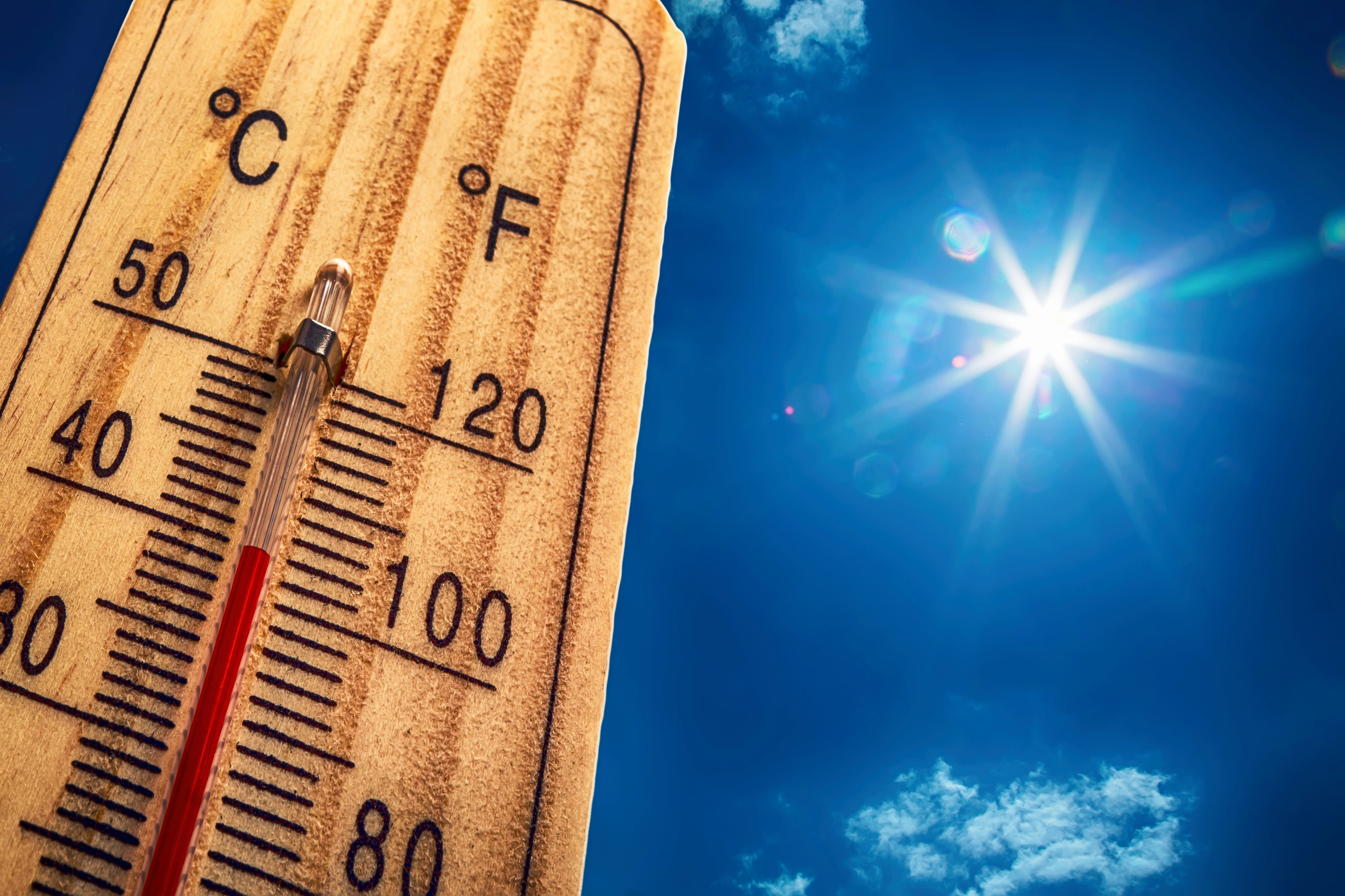 image Yellow warning for high temperatures