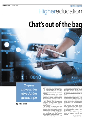 Supplements / Higher Education: Chat&#8217;s out of the bag