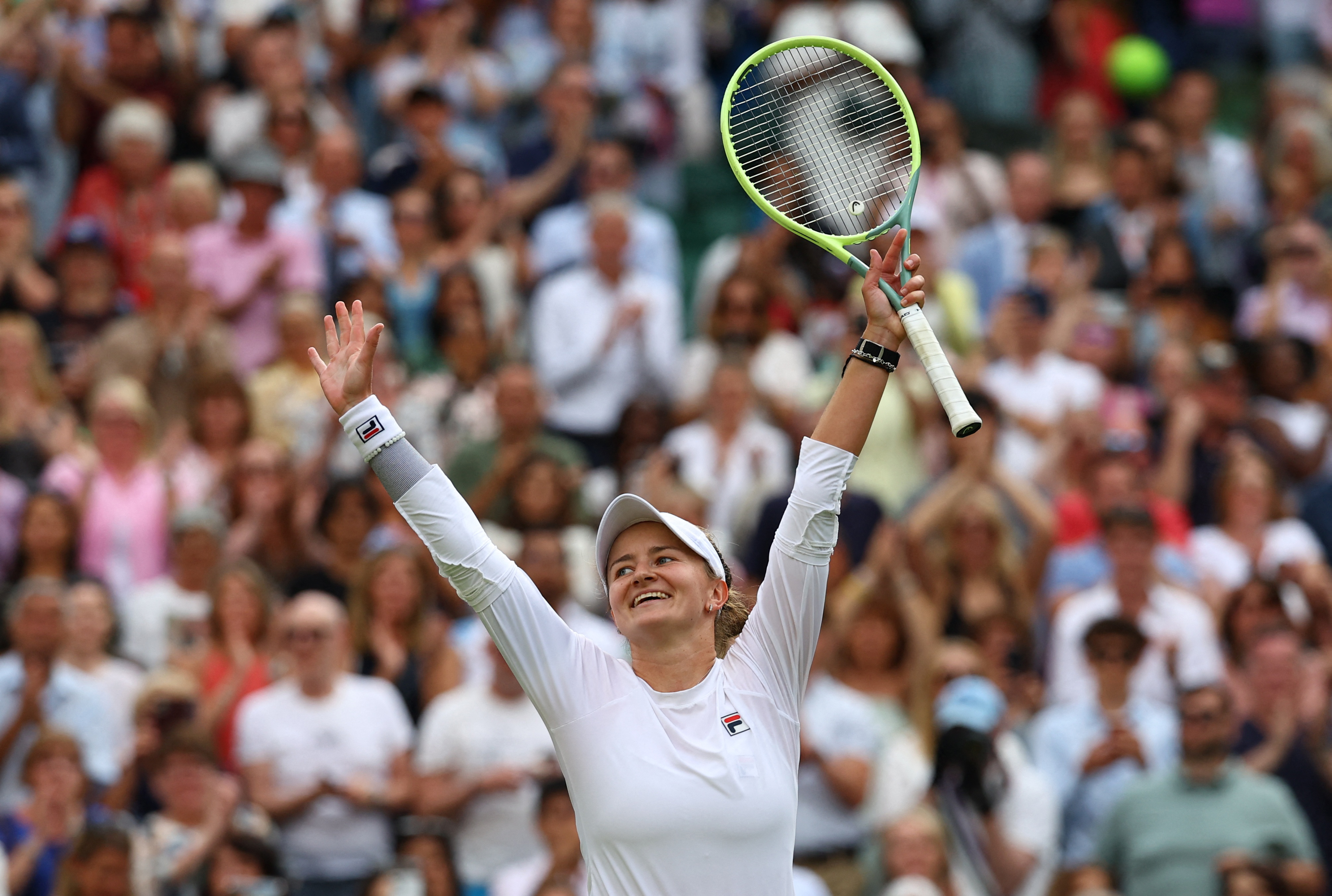 image Krejcikova rides Rybakina punches to reach final against Paolini