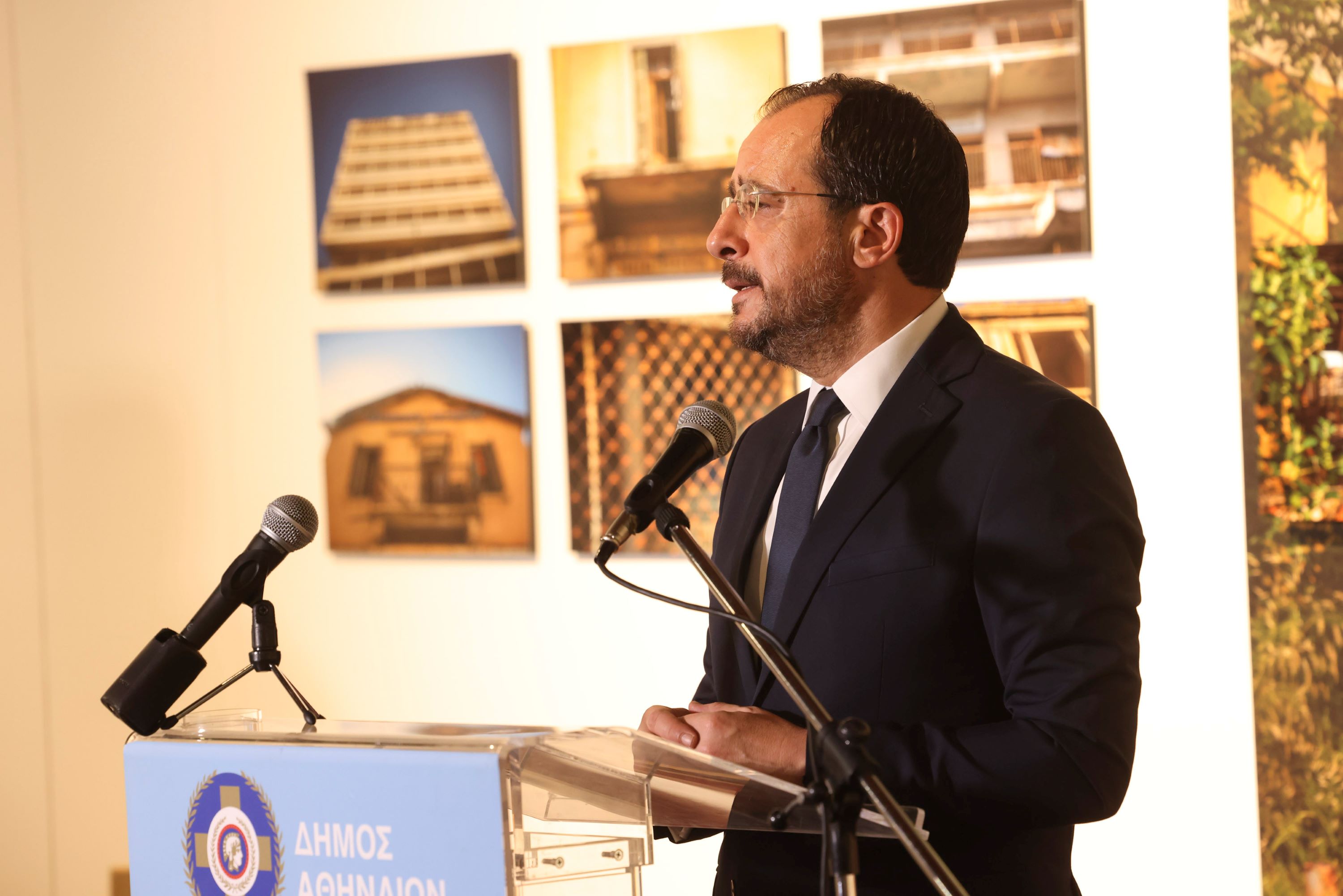 image President attends exhibit in Athens on Famagusta