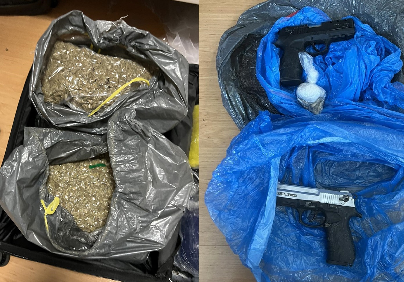 image Guns and drug bust &#8211; 40kg of cannabis seized in Limassol