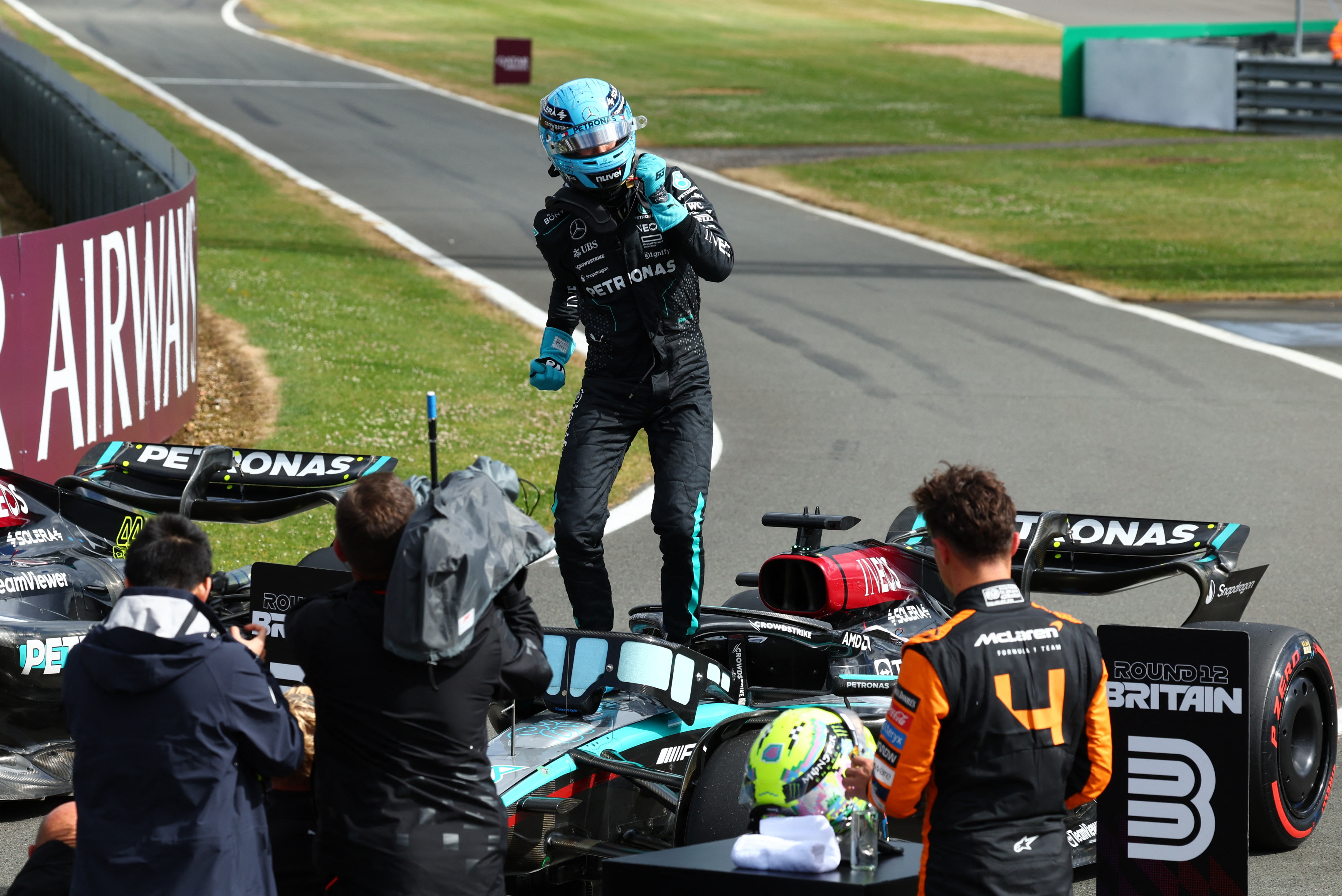 image Russell leads Mercedes one-two in British GP qualifying