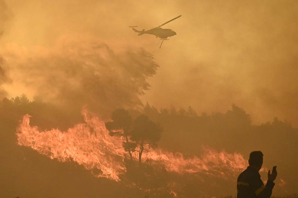 image Faulty power cable may have caused Greece&#8217;s worst wildfire this year, investigators say