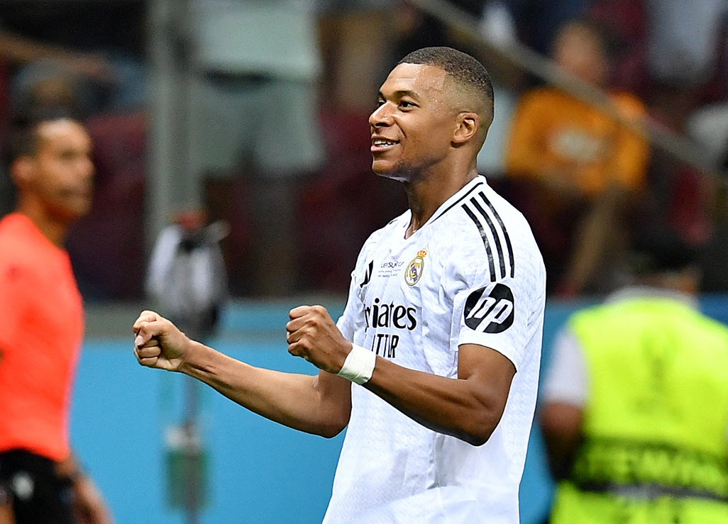 image Mbappe scores on debut as Real beat Atalanta 2-0