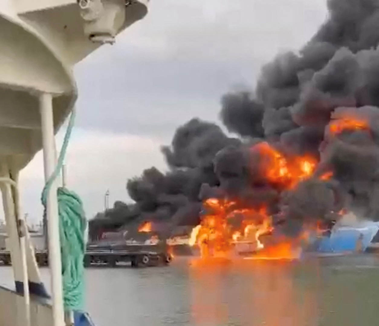 image Ukraine&#8217;s Navy says it destroyed Russian ferry in attack