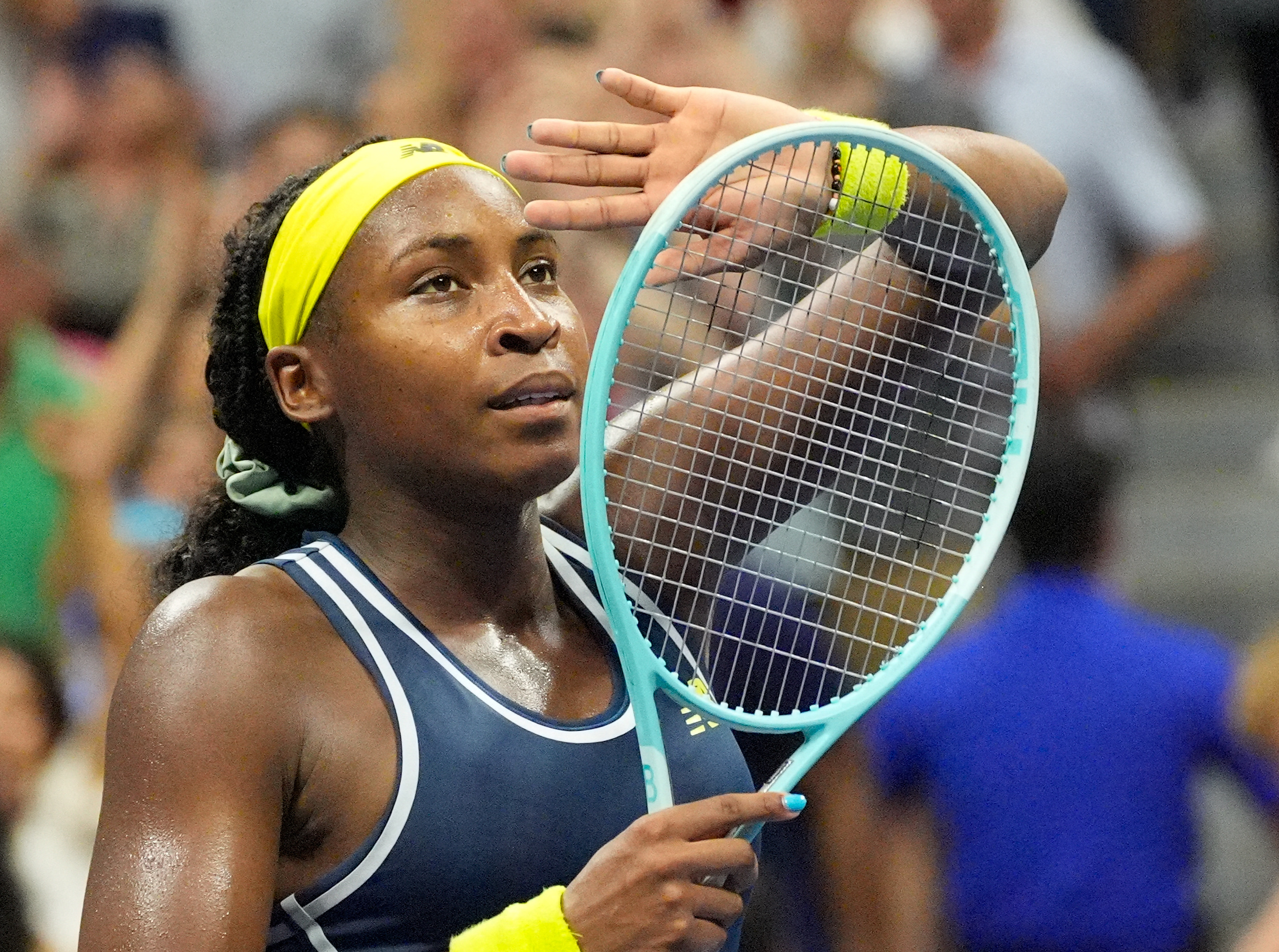 image Djokovic, Gauff through as players feel the heat at US Open