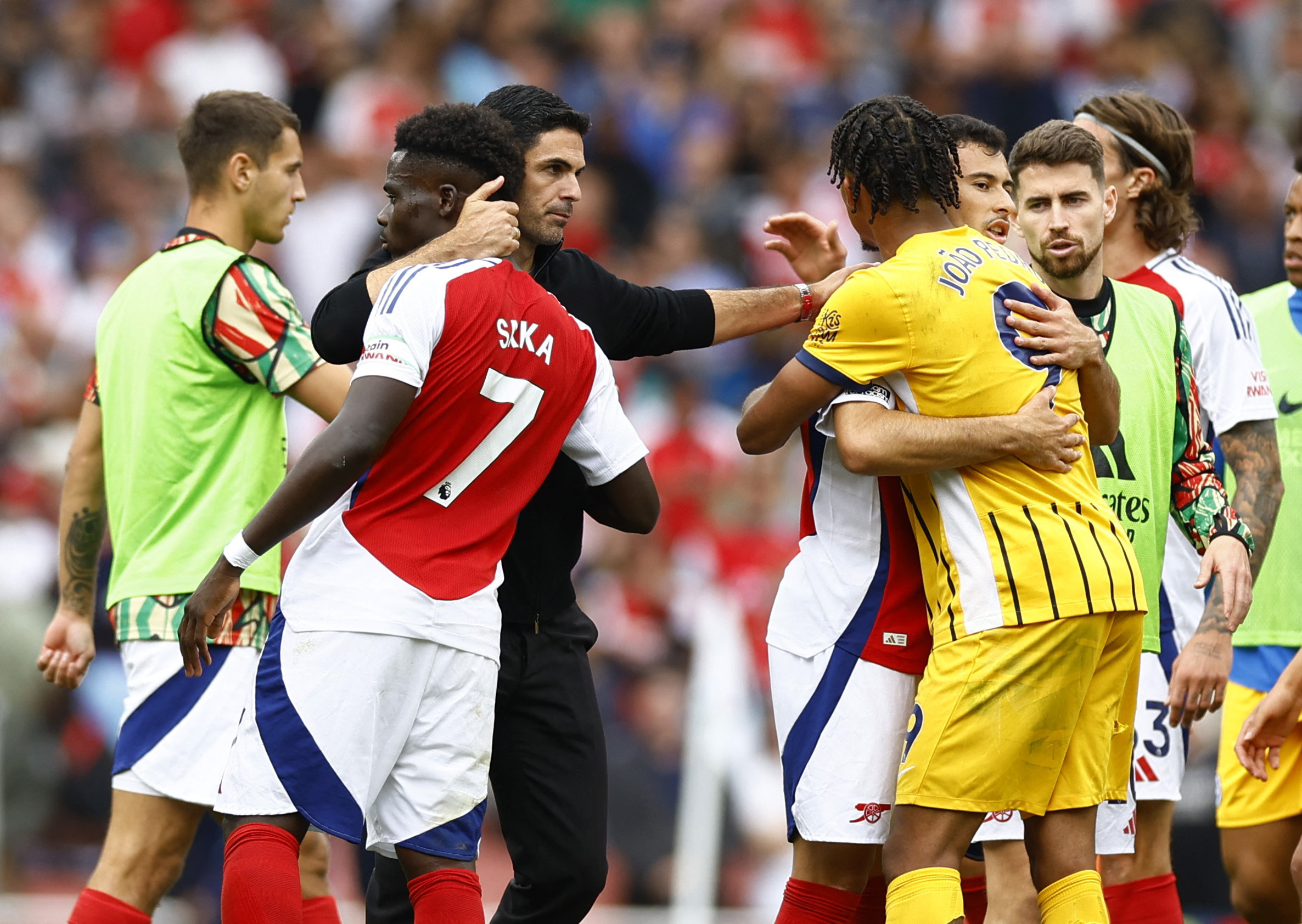 image Brighton end 10-man Arsenal&#8217;s winning start with 1-1 draw