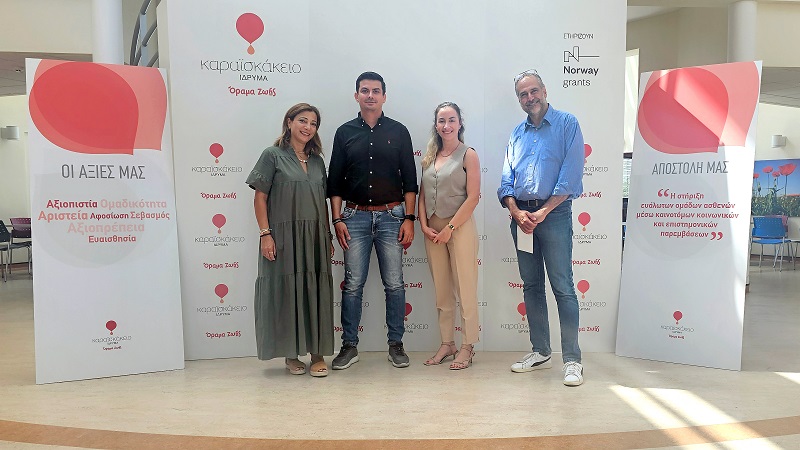 image Alambra Dairy hands over cheque in support of Karaiskakio Foundation
