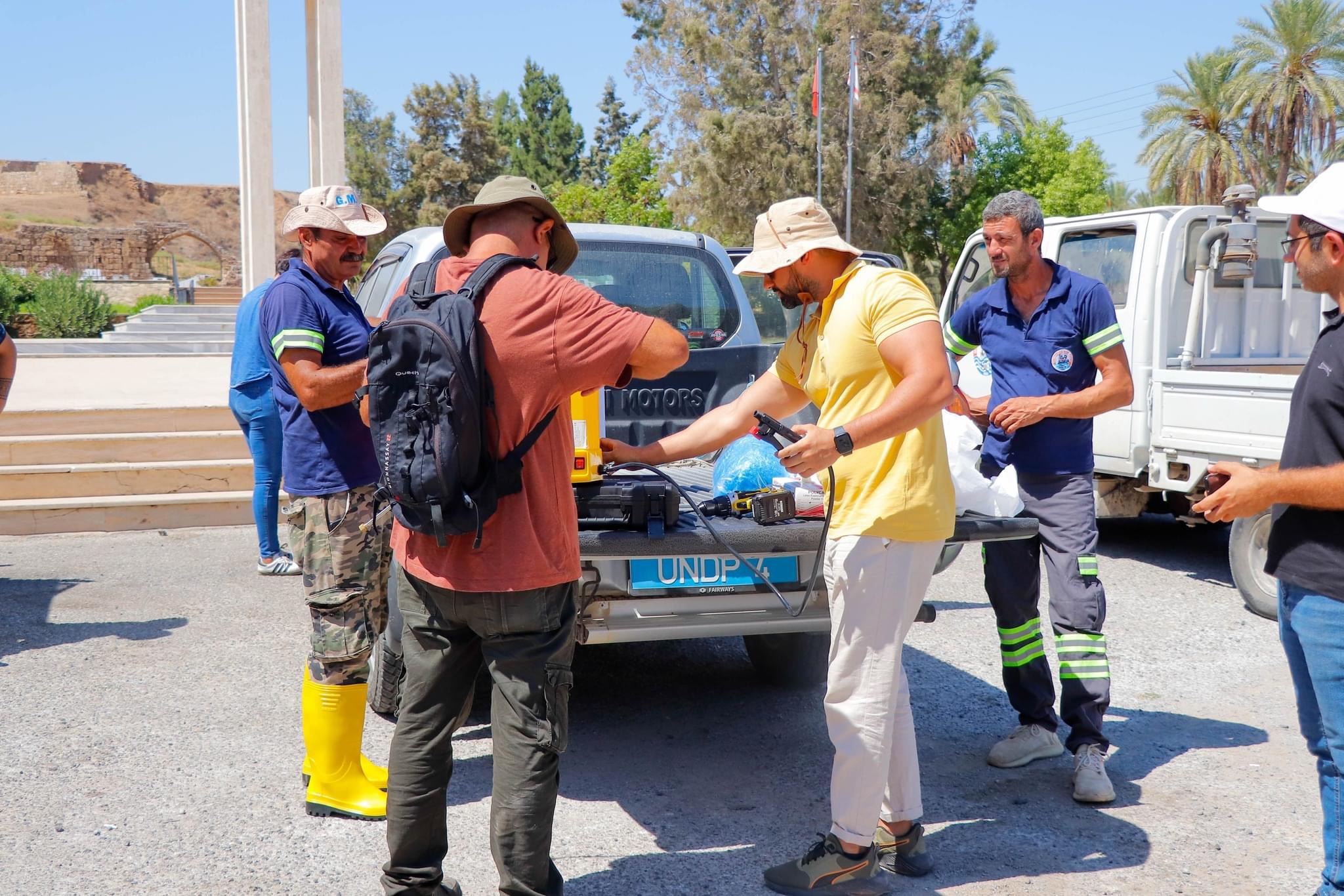image Famagusta municipal workers trained to remove weeds from historical sites