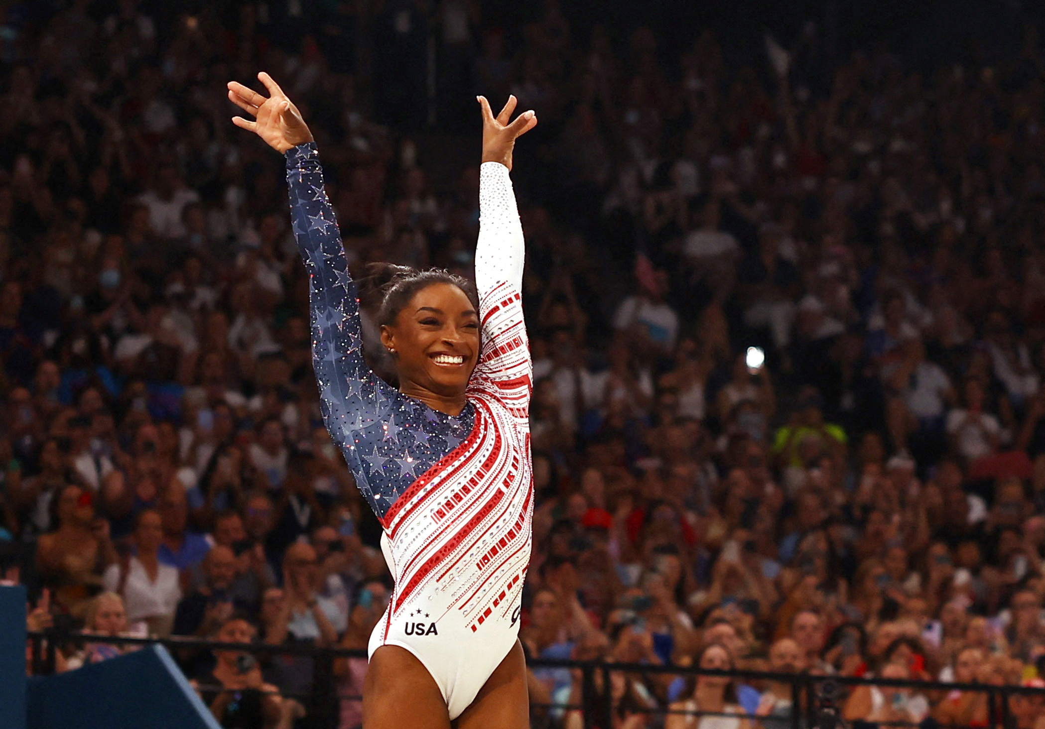image Biles seeks second gold medal of Paris Games in all-around final