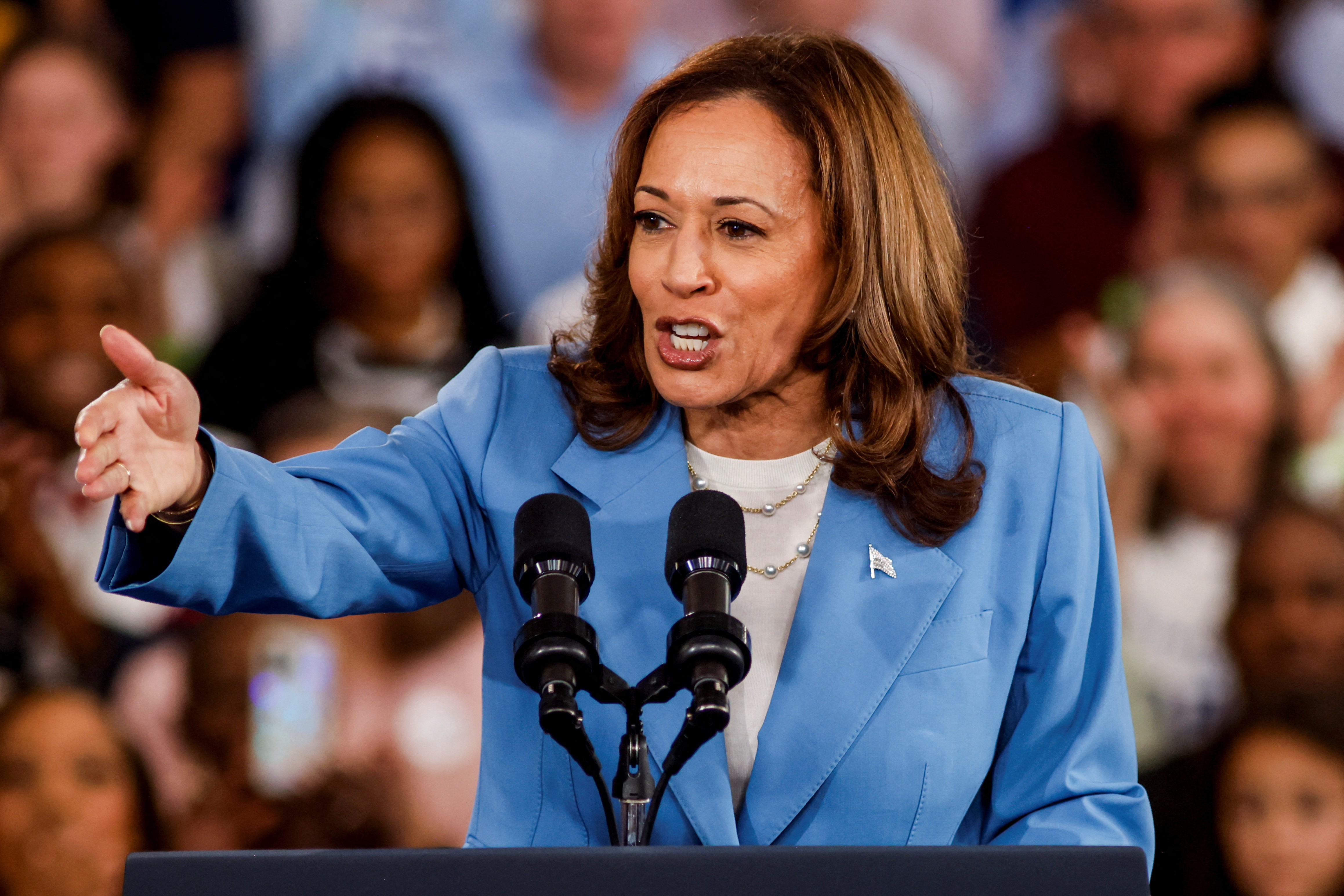 image Harris pledges to tackle costs and taxes in economy-focused address